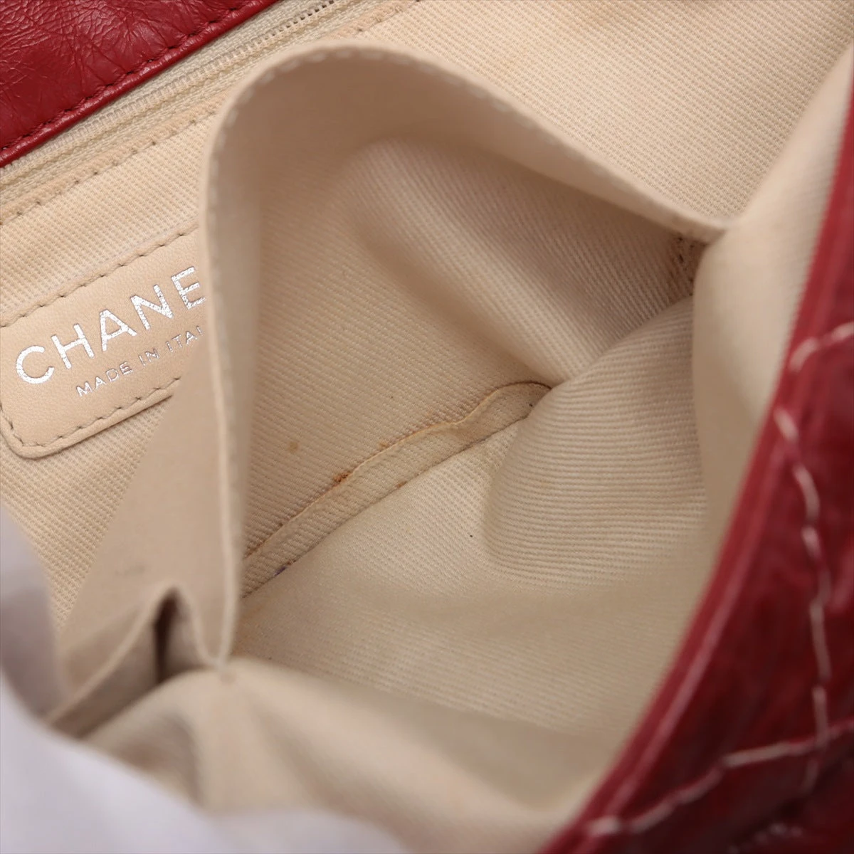 シャネル デカマトラッセ34 マキシ レザー チェーンショルダーバッグ