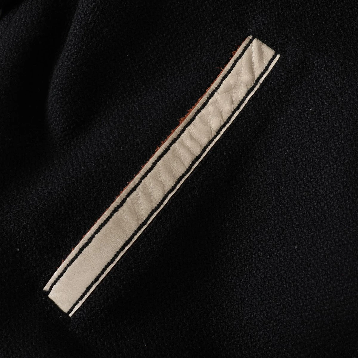 サンローランパリ テディ 22年 ウール×ナイロン スタジャン 48 メンズ