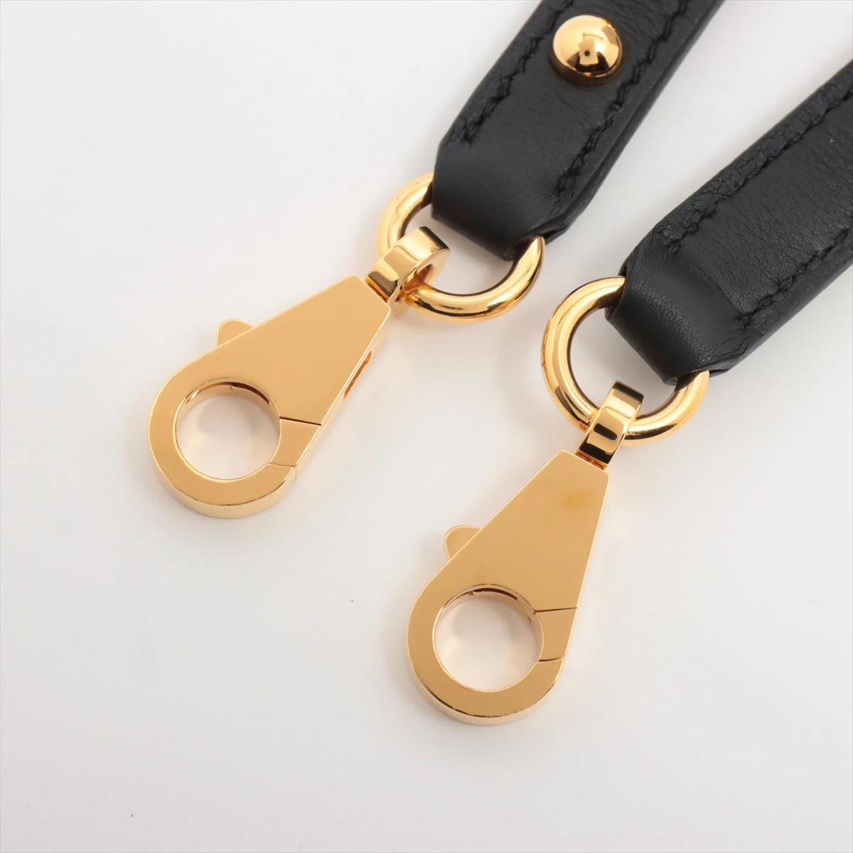 在庫ラスト1点【HERMES】ブラック レザー ストラップ HERMES エルメス 純正 ベルト ストラップ クロコ 22mm