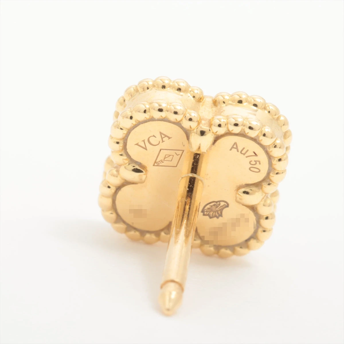 ヴァンクリーフ&アーペル スウィートアルハンブラ オニキス ピアス 750