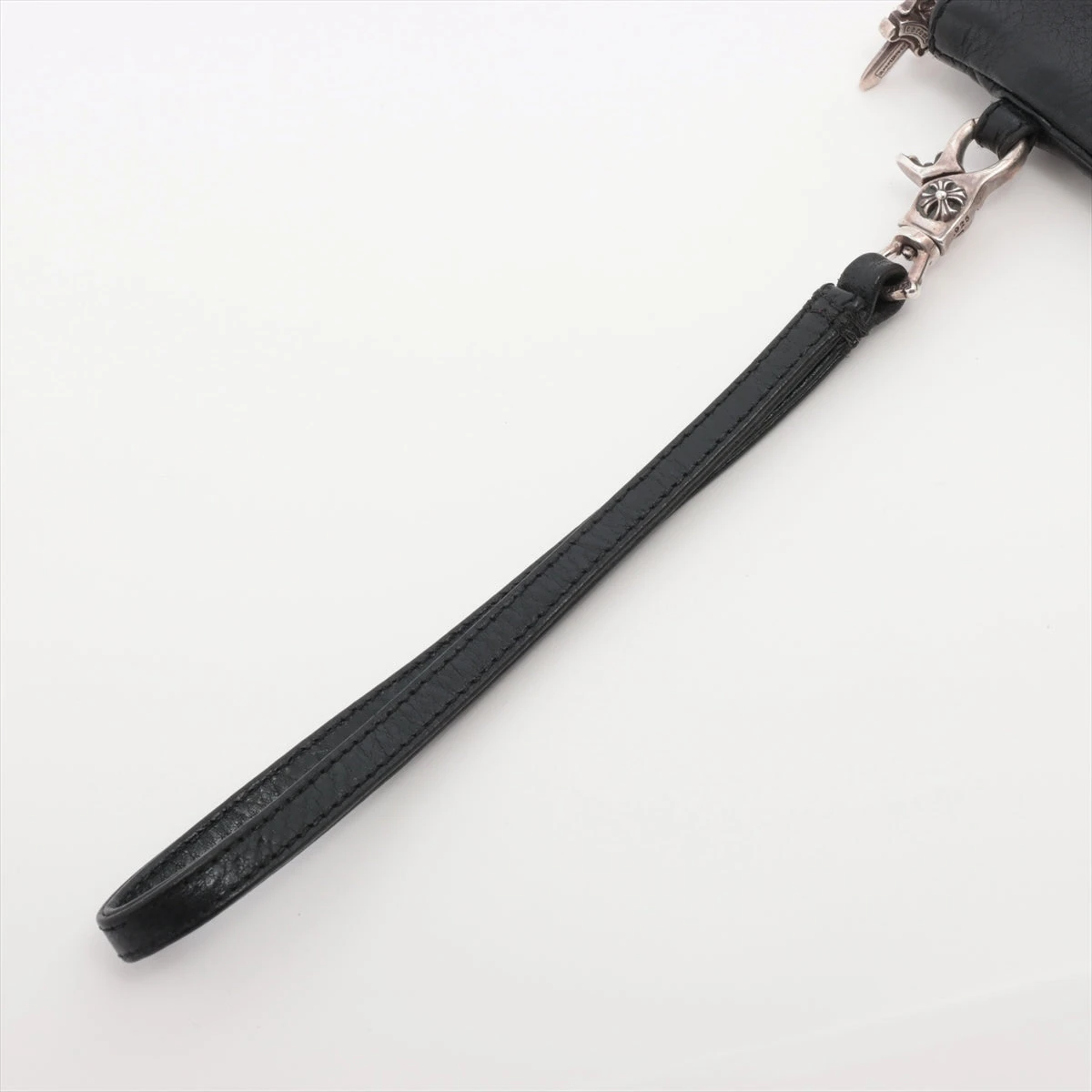 クロムハーツ ブラックレザー ケース ジッパー付き 美品 値下げ中