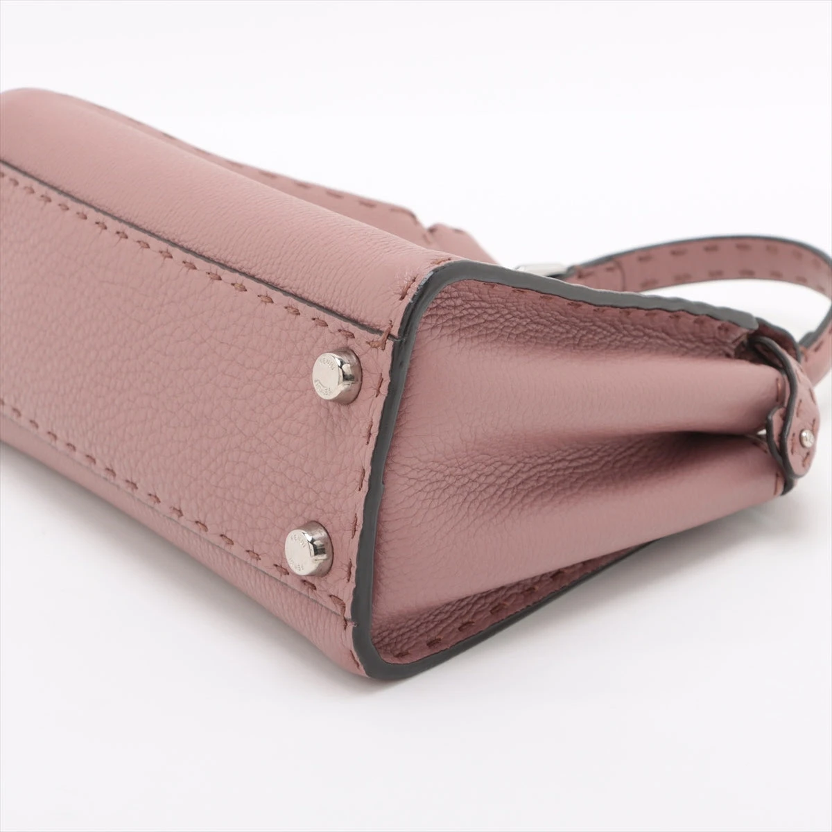 美品☆　フェンディ　ピーカブー　ローズピンク　レザー　2way　ハンドバッグ ミニピーカブー 2WAYショルダー セレリア レザー/パイソン