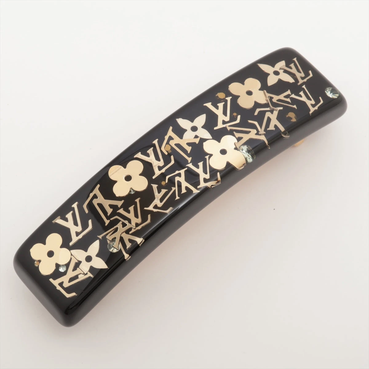 ヴィトン バレッタ ファランドール バレッタ GP×レジン ブラック  