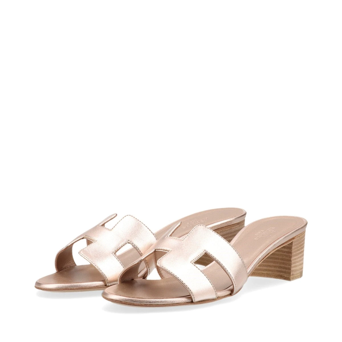 エルメス オアジス パテントレザー サンダル 37 レディース