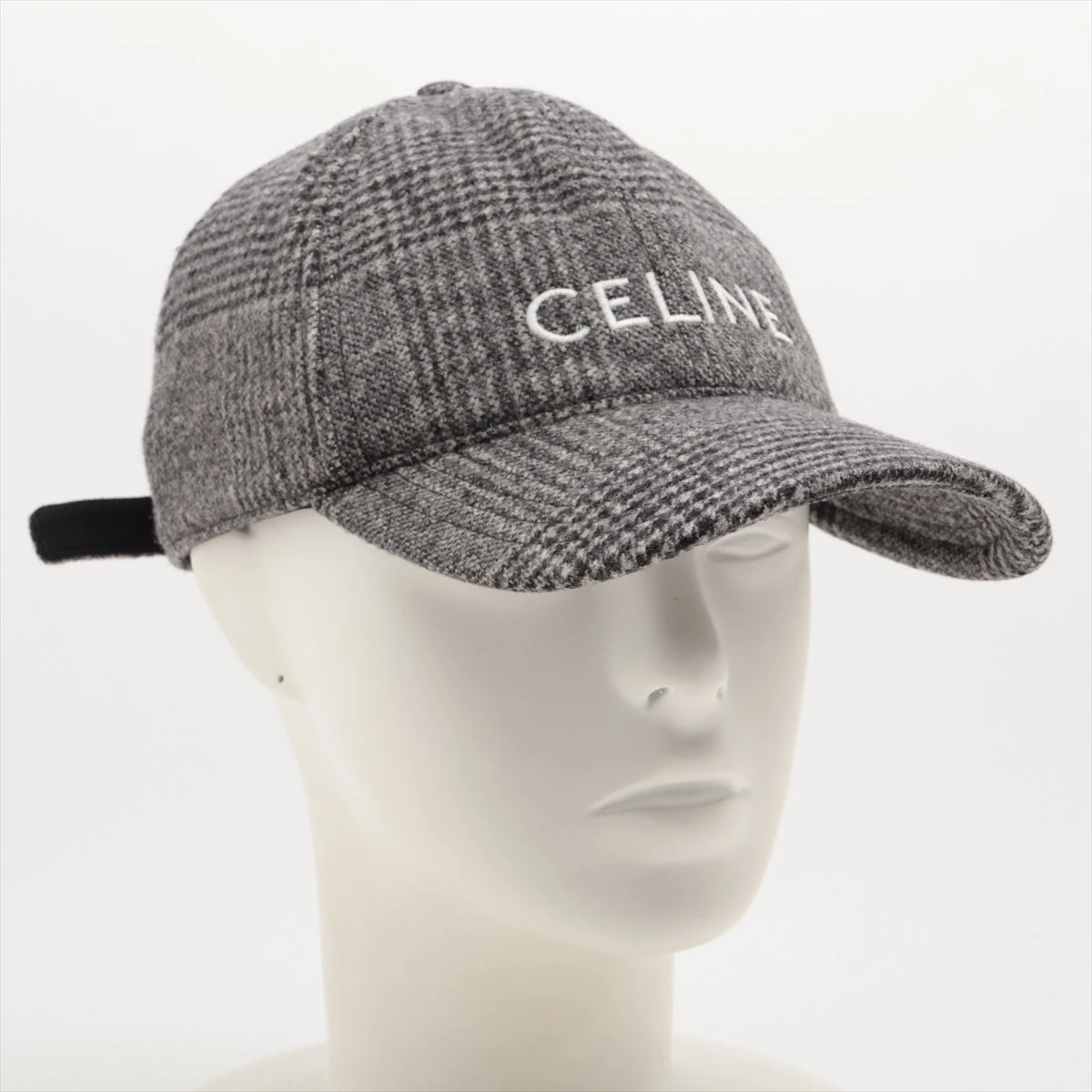 セリーヌ キャップ トリオンフ ロゴ 帽子 CELINEウール グレー セリーヌ キャップ トリオンフ ロゴ 帽子 CELINEウール グレー
