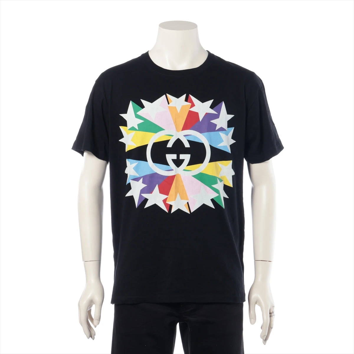グッチ インターロッキングG コットン Tシャツ S メンズ