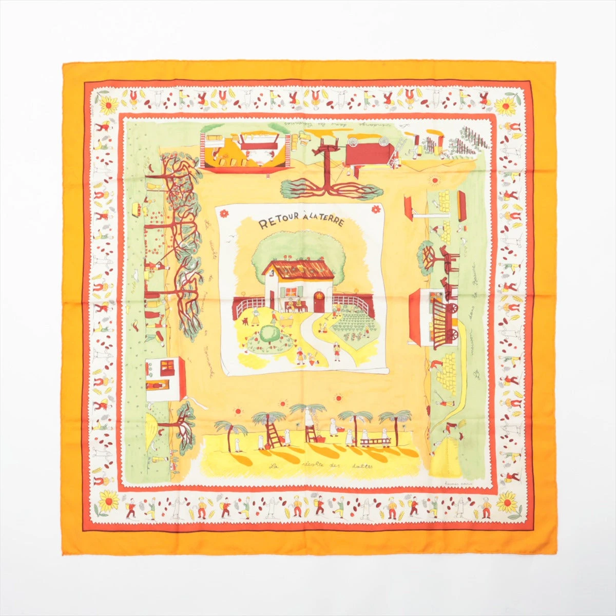 【極美品】HERMES カレ90 Retour à la Terre 故郷へ帰る 楽天市場】極美品 HERMES エルメス カレ90 RE TOUR A LA TERRE 故郷に