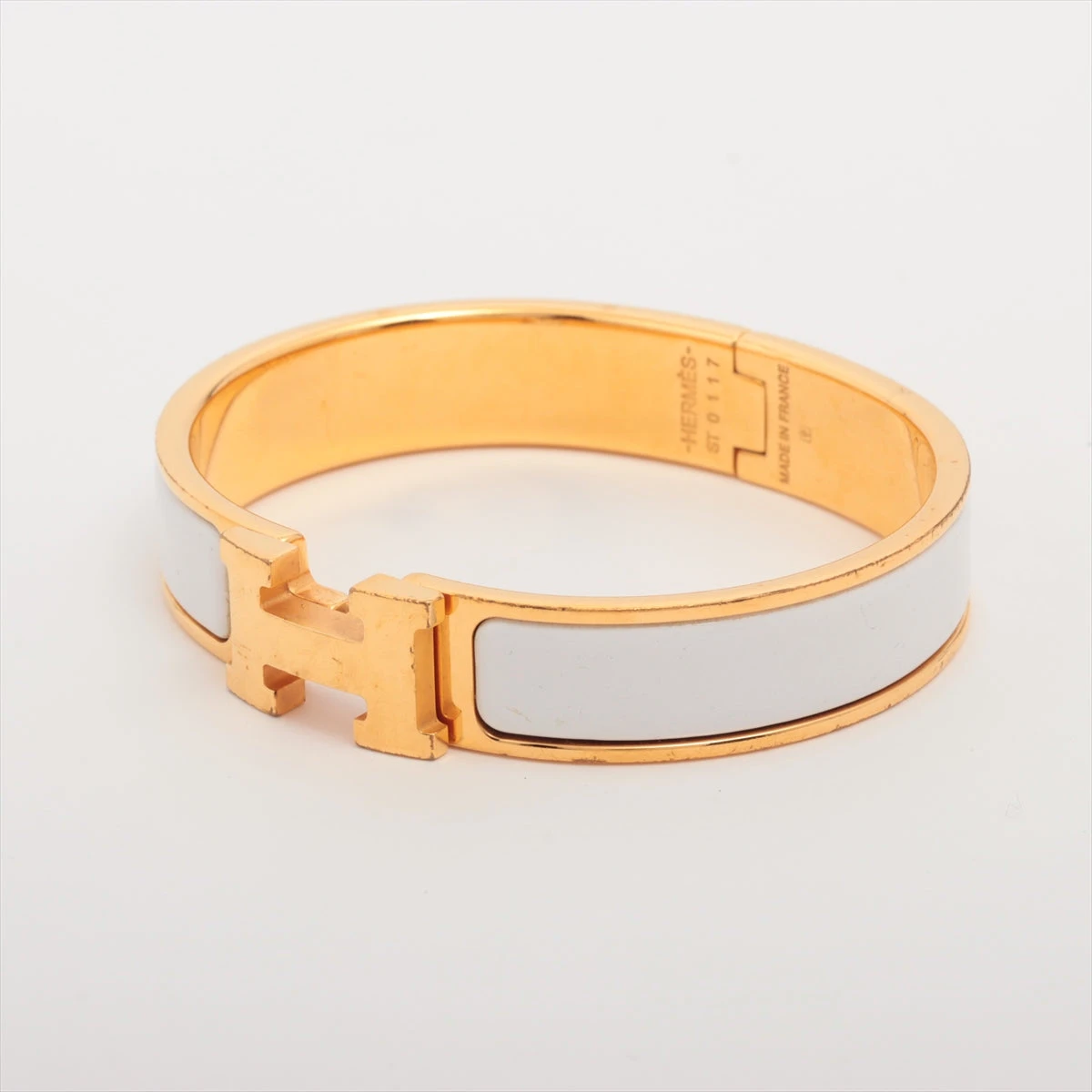 HERMES エルメス クリックH オレンジ バングル HERMES エナメル