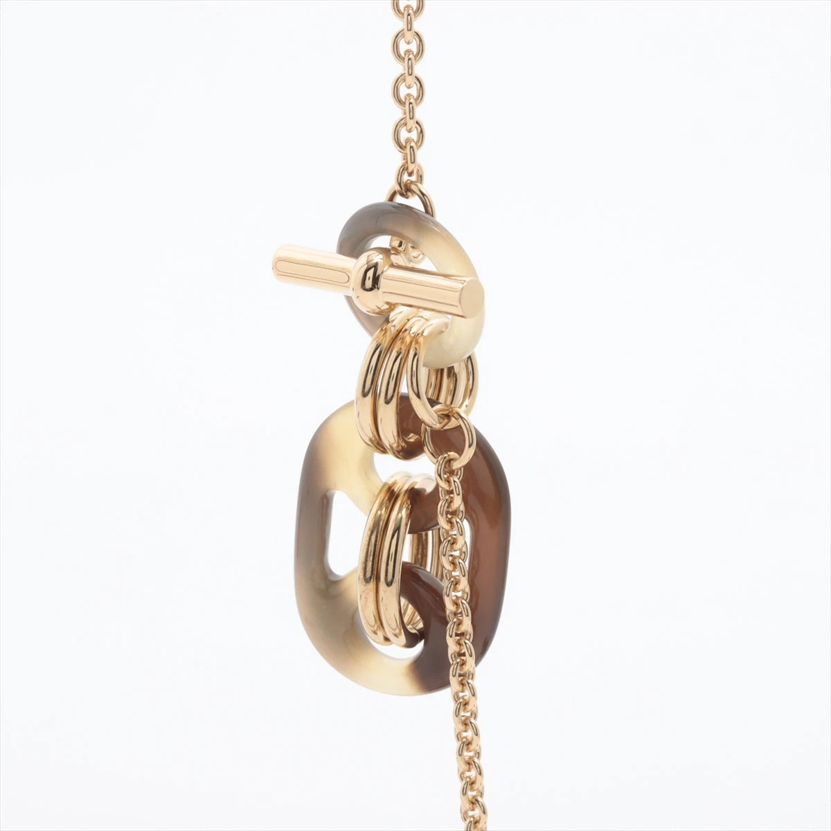 エルメス ユリディス PM ネックレス バッファローホーン×GP YZ064315