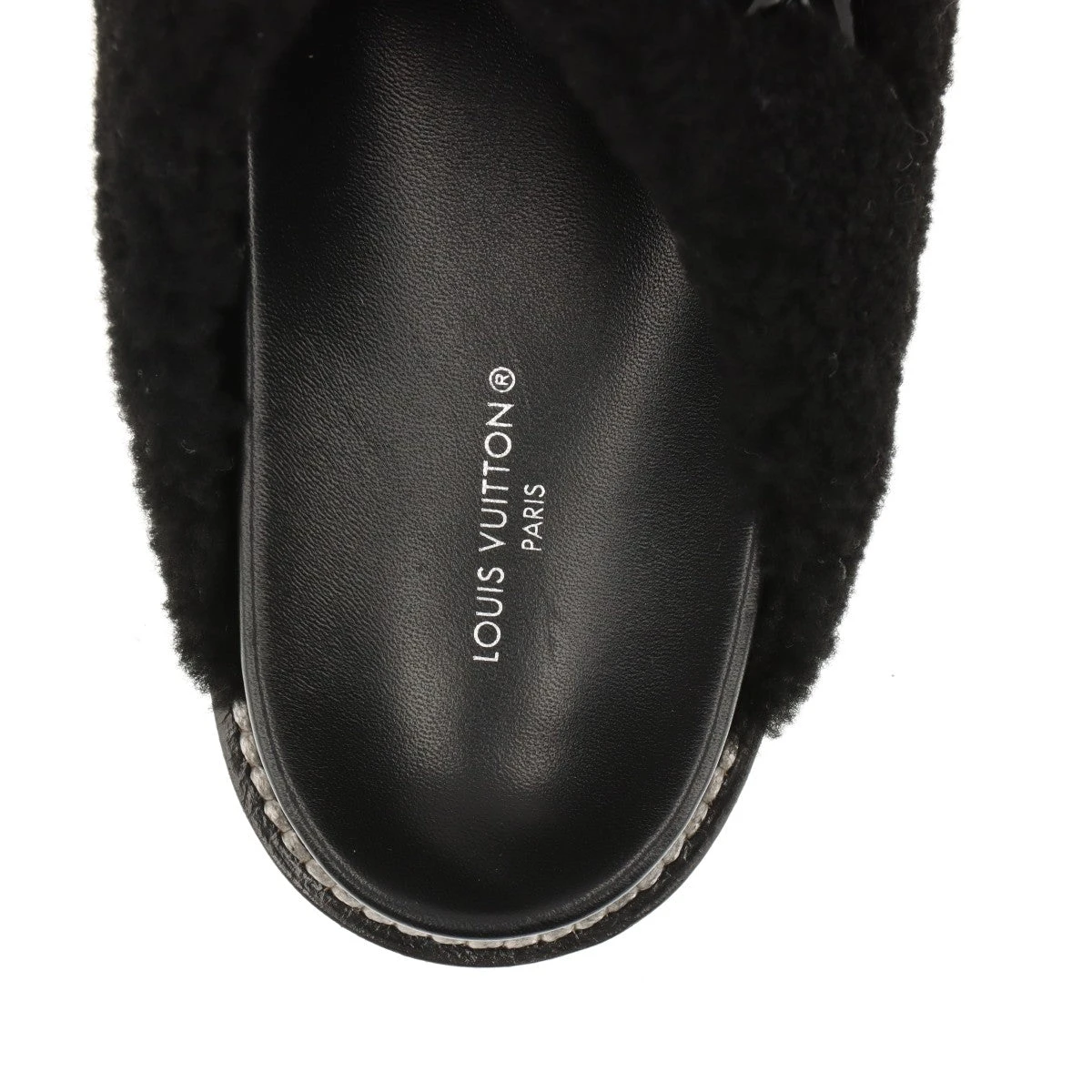 ルイヴィトン モノグラム ムートン ミュール サンダル パセオ 37