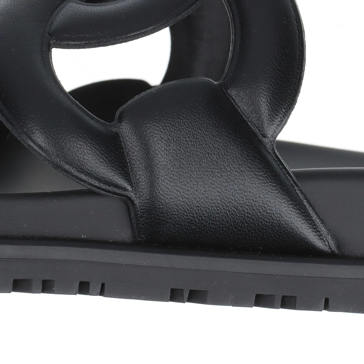il Sandalo ブラックレザーサンダル EU 36 本革 ユニセックス レザーサンダル ブラック （BLACK） メンズ