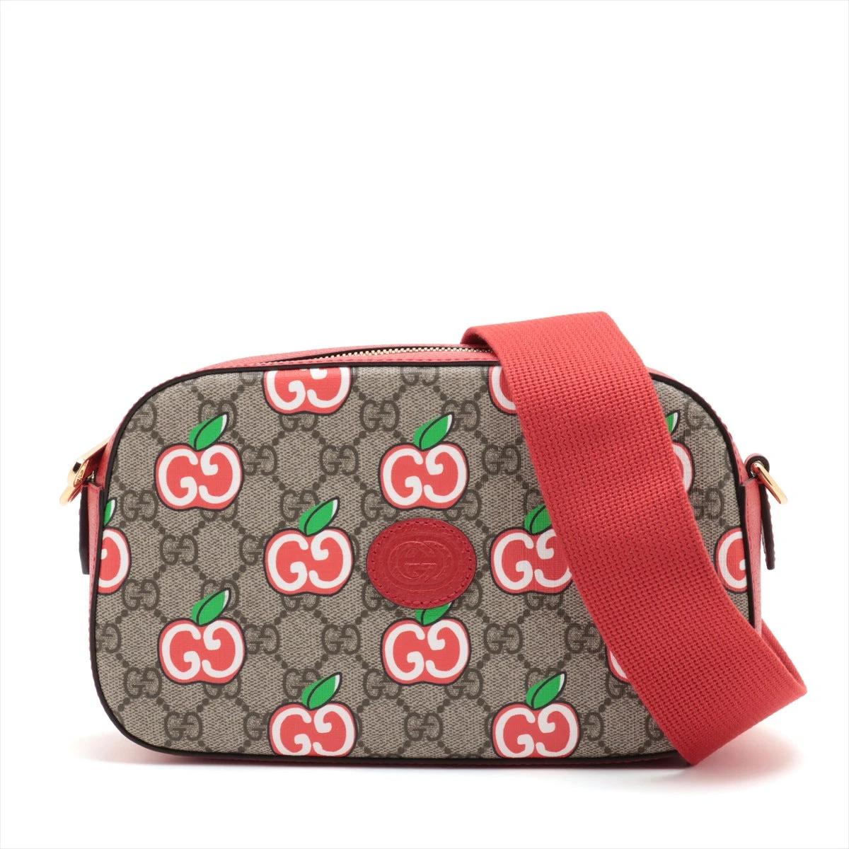 【美品】グッチ ミニショルダーバッグ 2way PVC レザー GGPLUS グッチ GUCCI 2WAY ミニショルダー 739722 レザー レディース