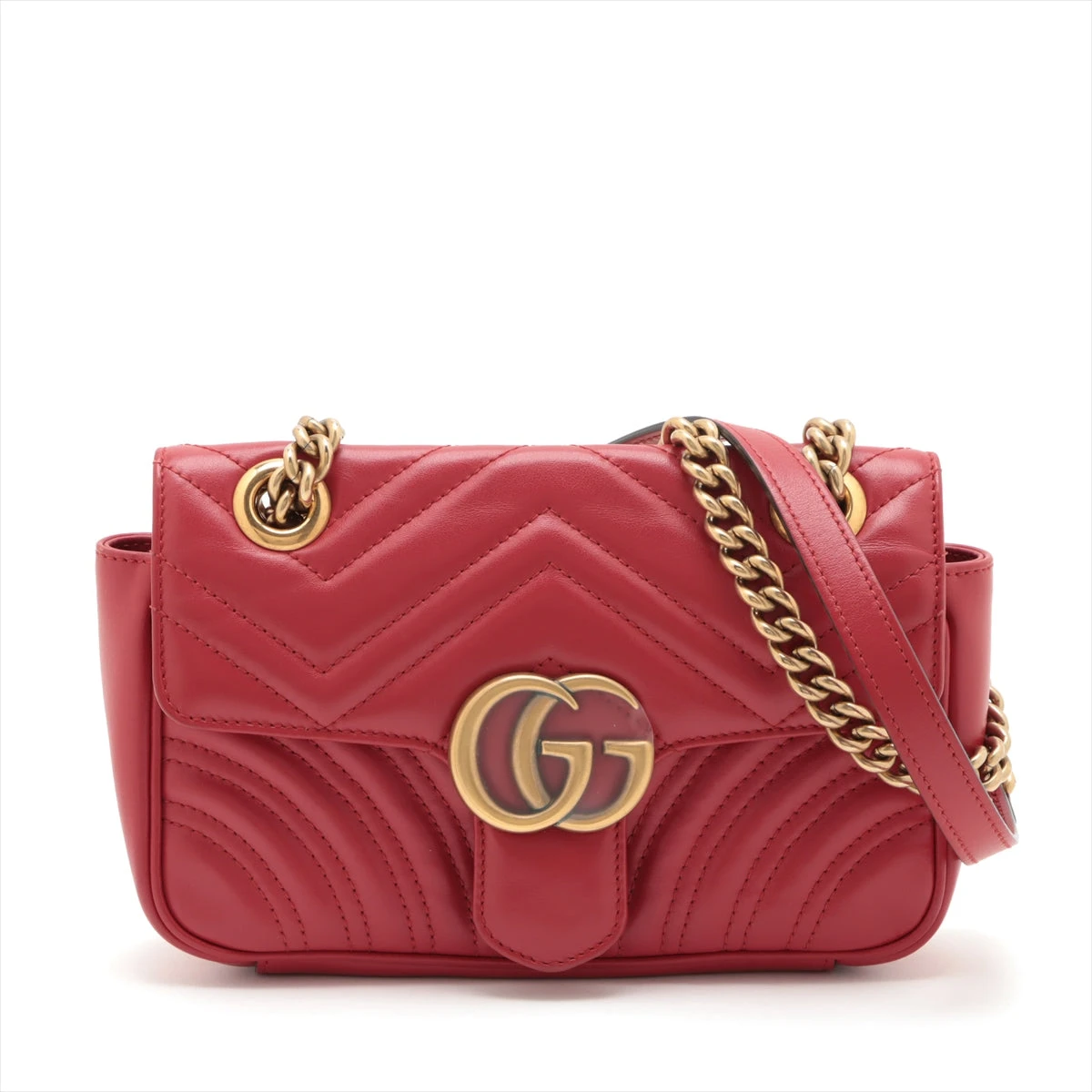 グッチ　マーモント　ショルダーバッグ GUCCI グッチ GGマーモント・ハート チェーンショルダーバッグ