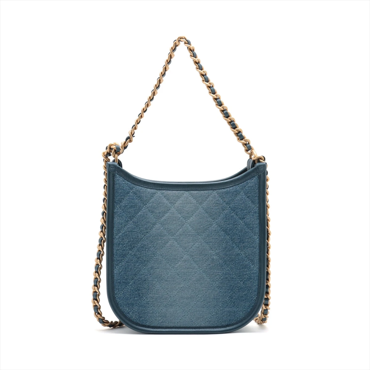 シャネル マトラッセ デニム チェーンショルダーバッグ ホーボーバッグ