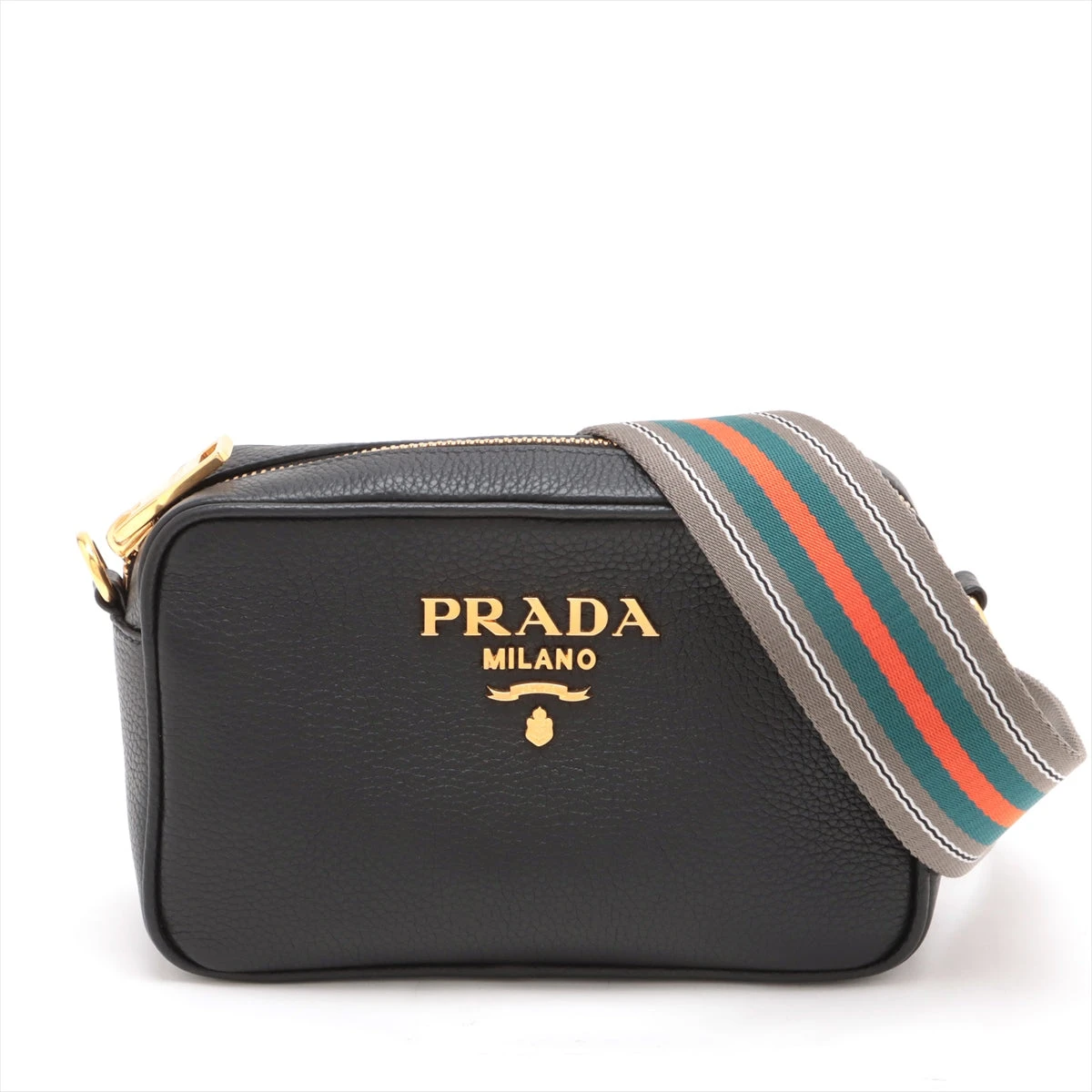 PRADA●ビテロピニックスショルダーバック １BE057 プラダ ヴィッテロフェニックス レザー ショルダーバッグ グレー