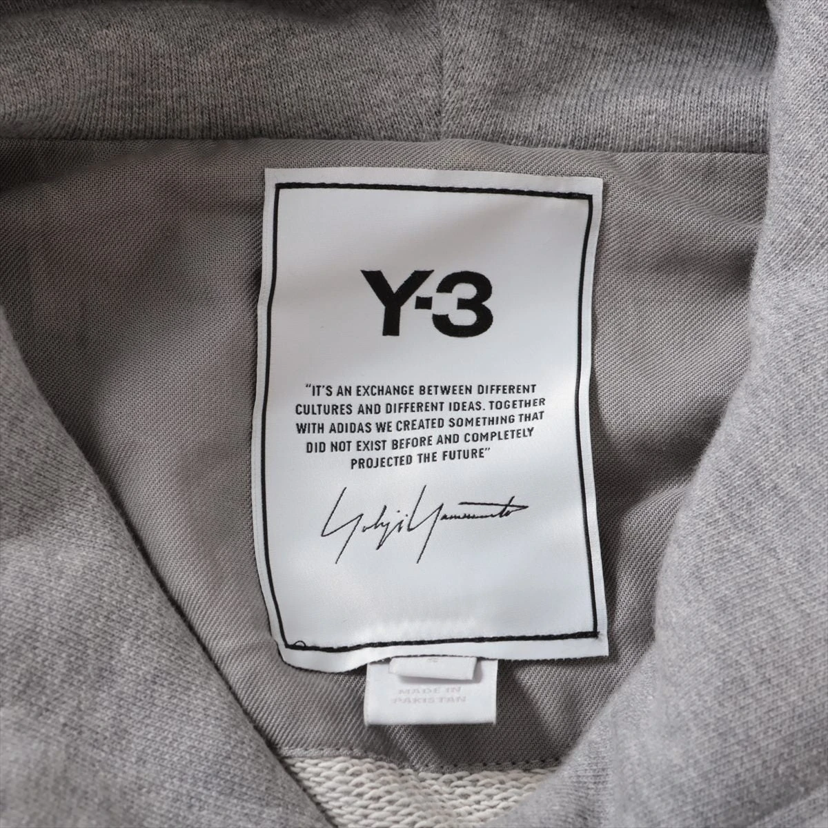 Y-3 コットン パーカー S メンズ グレー 0DY001 A3075183｜中古