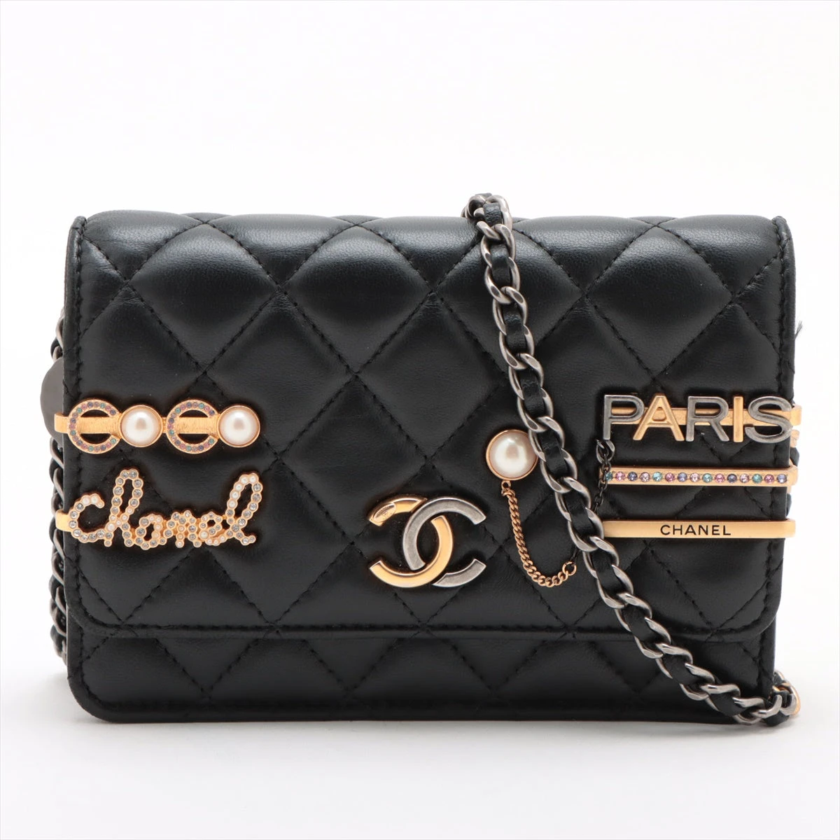 シャネル ラムスキン チェーンウォレット ゴールド金具 31番台 シャネル ラムスキン チェーンウォレット ゴールド金具 31番台