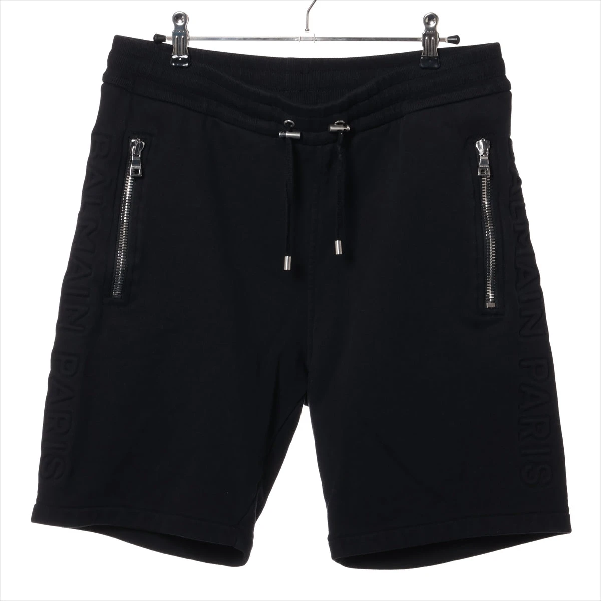 バルマン コットン×ポリウレタン スウェットパンツ XL メンズ ブラック