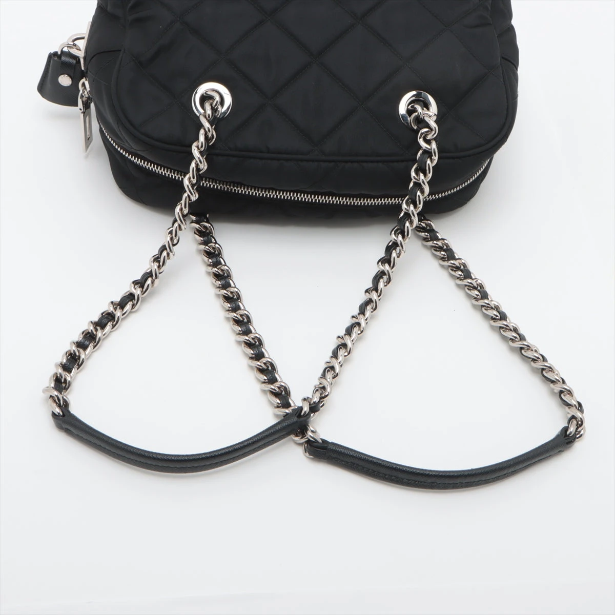 PRADA 【PRADA】チェーン ショルダーバッグ テスートインプントゥ PRADA プラダ テスートインプントゥ キルティング チェーン