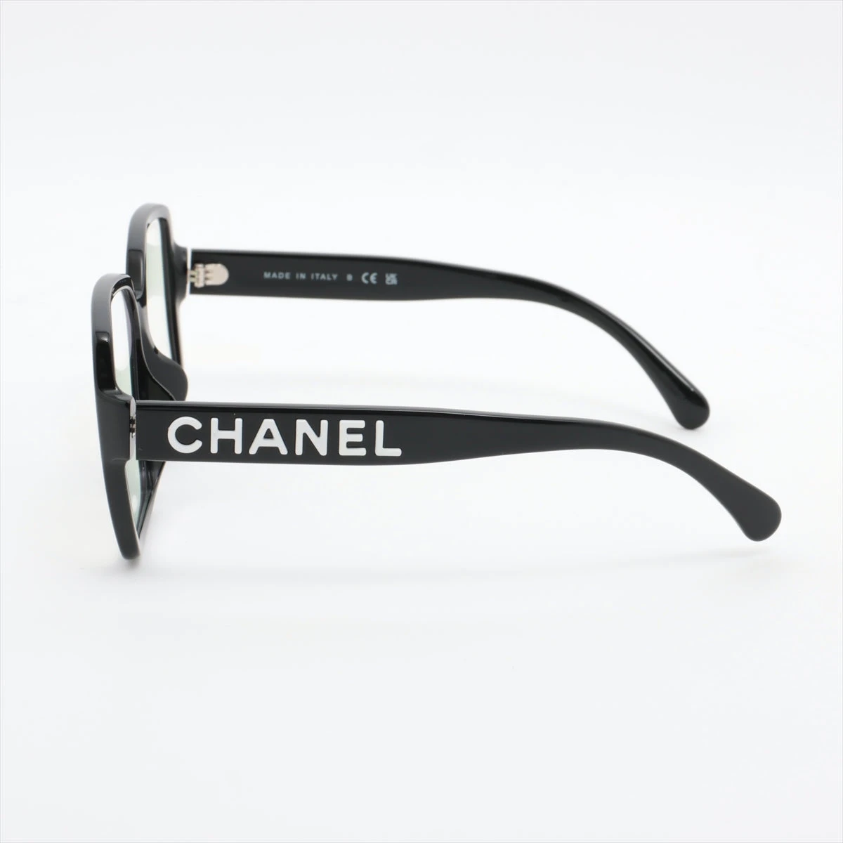 本物CHANEL シャネル眼鏡メガネ サングラス 黒縁めがね5408-A シャネル 5408-S-A ロゴ メガネ プラスチック ブラック 色付
