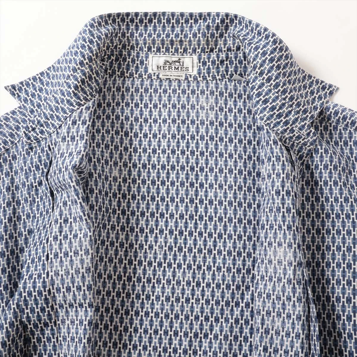 エルメス シャツ 23ss ジップアップカラー・シャツ | ビープライス