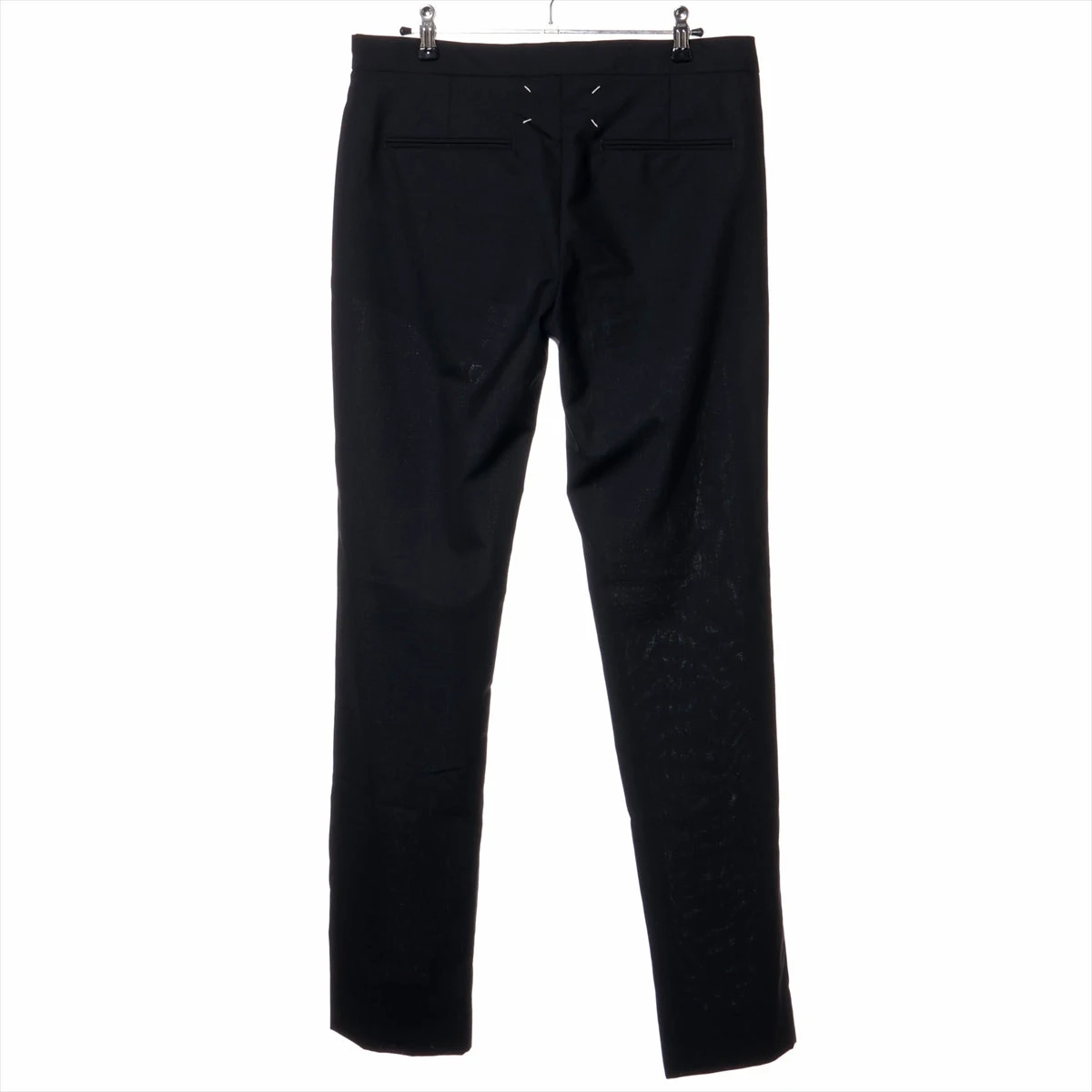 新品 46 マルジェラ 21SS スラックス S50FT0116 Maison Margiela(メゾンマルジェラ) ウールスラックス ブラック
