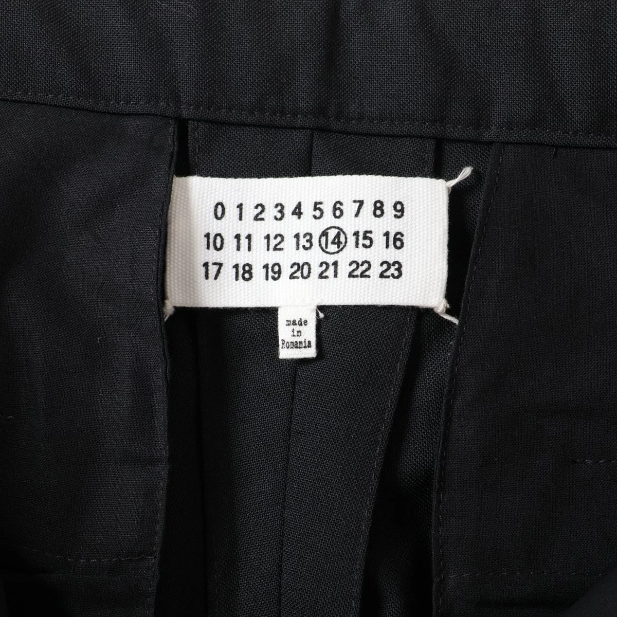 メゾンマルジェラ 21SS コットン×ウール パンツ 46 メンズ ブラック 14