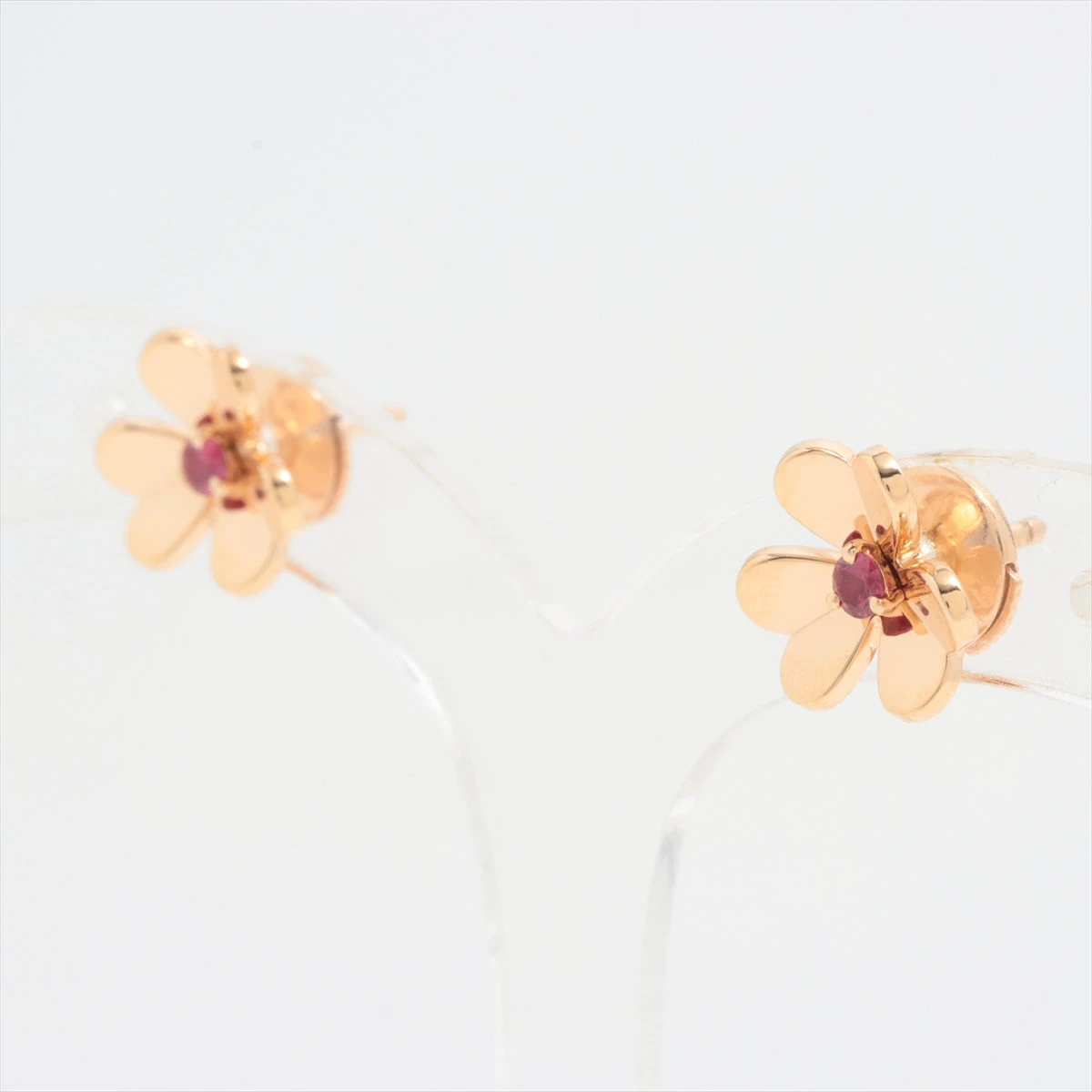 Van Cleef & Arpels フリヴォル ピアス ミニモデル  ルビー フリヴォル ピアス、ミニモデル 18K ローズ ゴールド