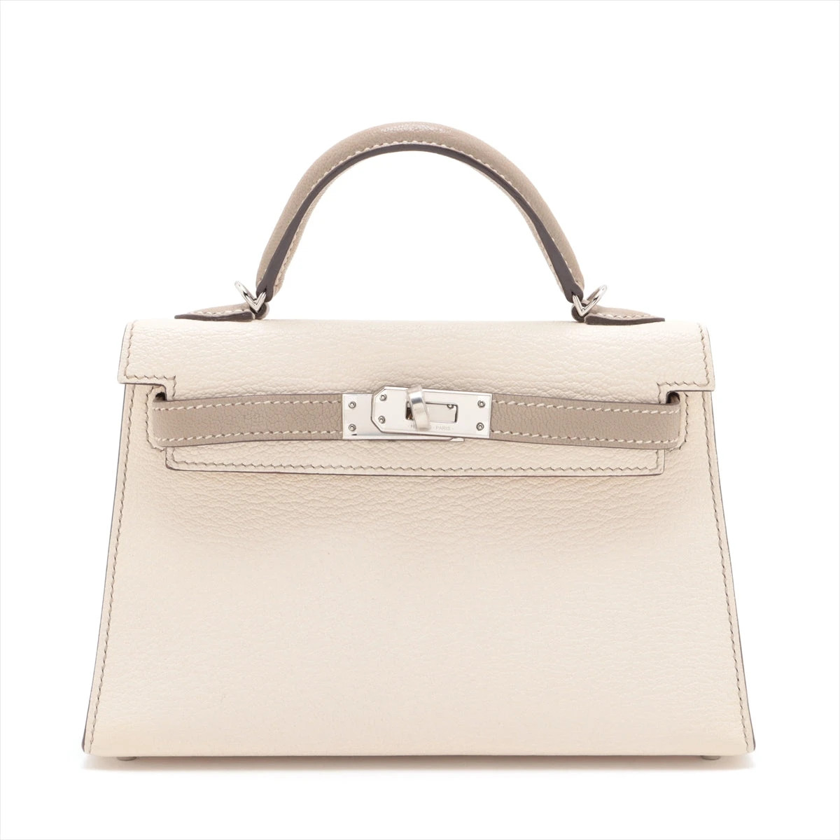 エルメス ミニケリー2 20 シェーブル ナタ×トゥルティエールグレー