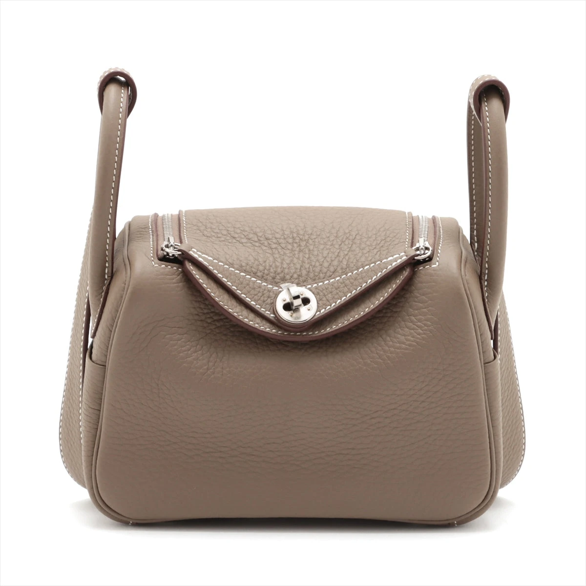 エルメス リンディ ミニ20 トリヨンクレマンス エトゥープ