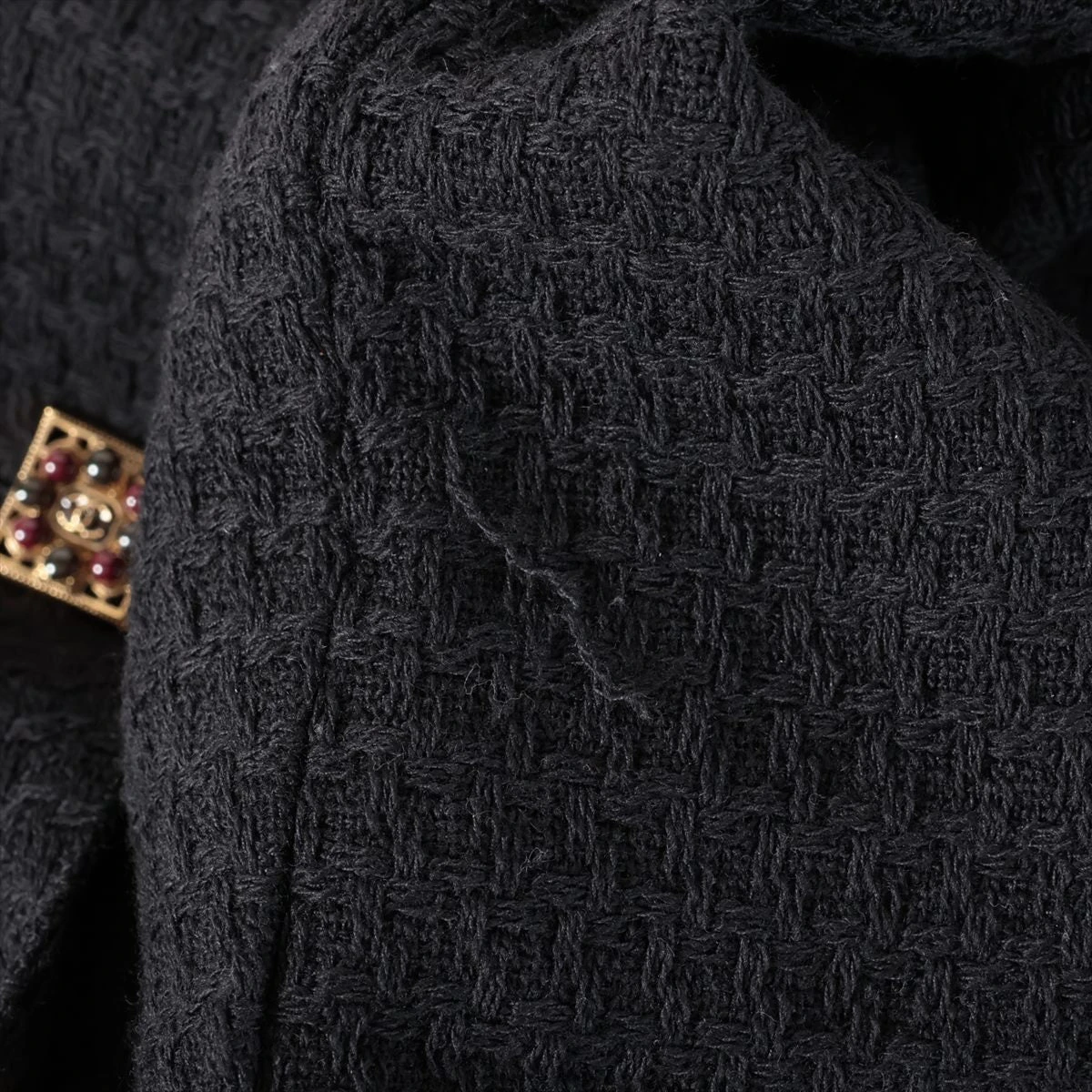 シャネル P24952V12963 ウール ジャケット ブラック 38 ツイード