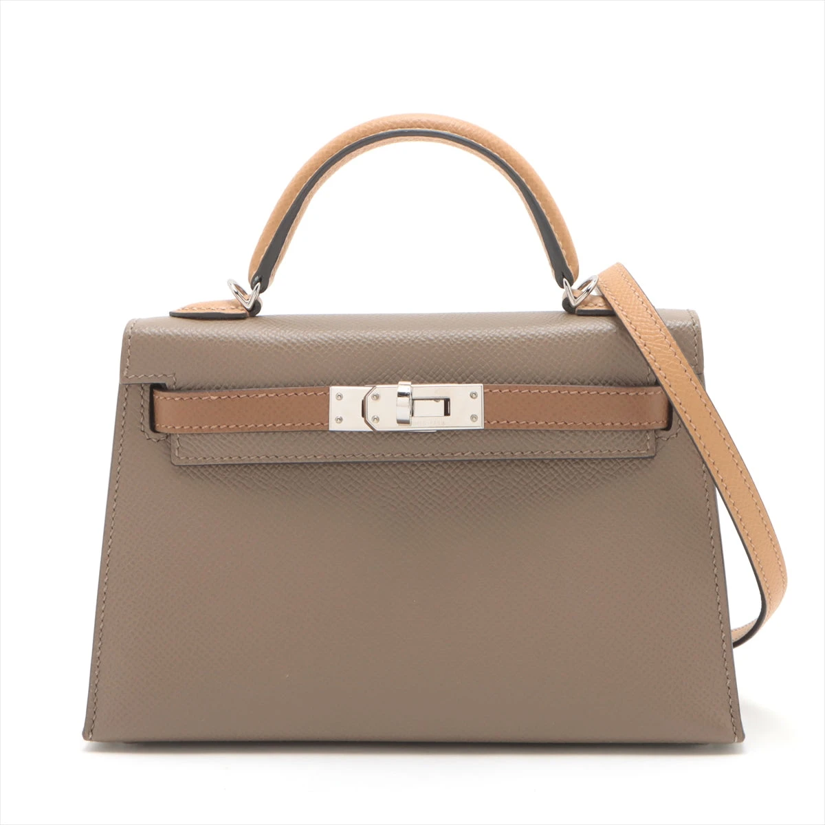 【ミニケリー】HERMES エルメス 空箱　付属品あり エルメス HERMES ミニケリー2 W刻 グリミスティ ゴールドx