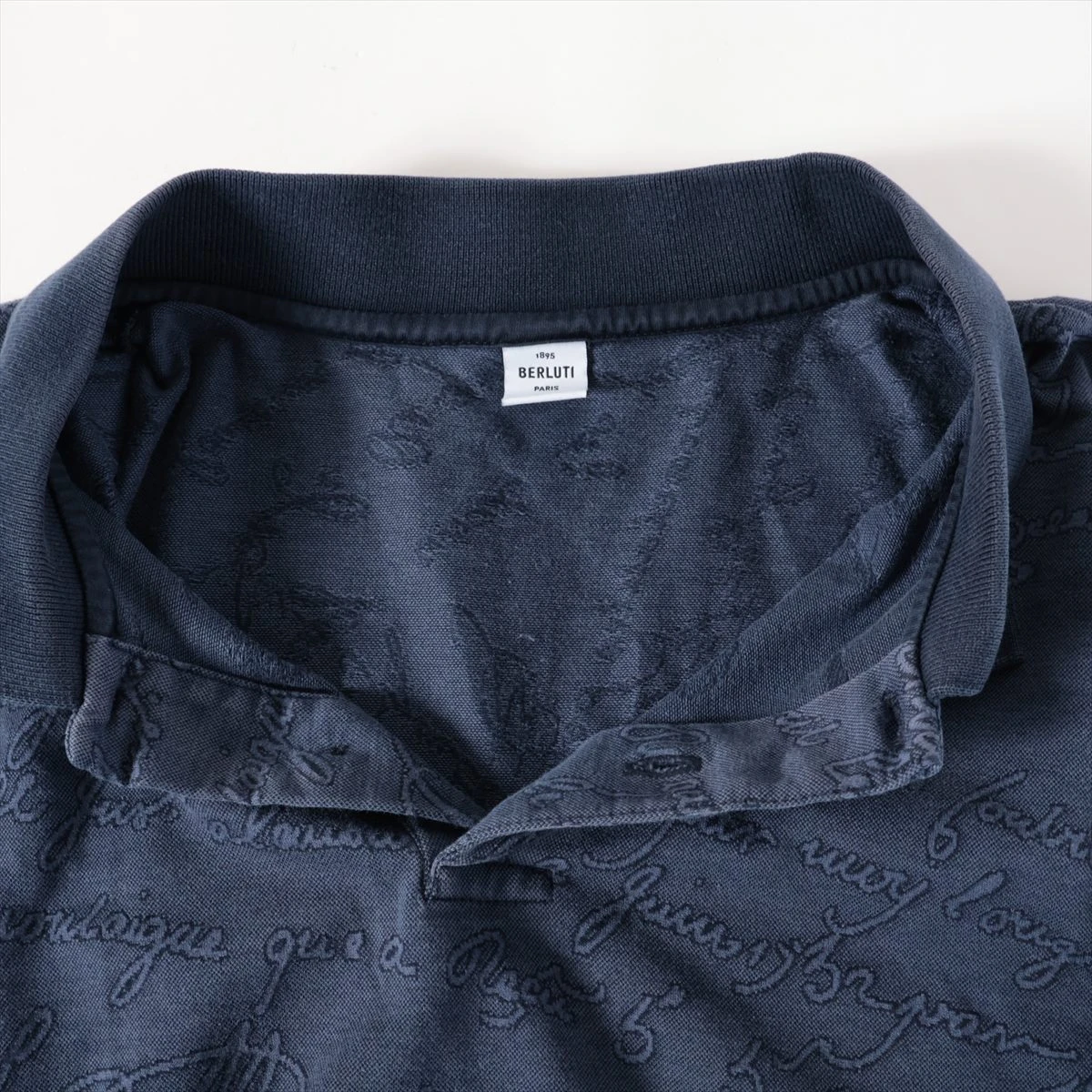 ベルルッティ スクリット コットン ポロシャツ XL メンズ