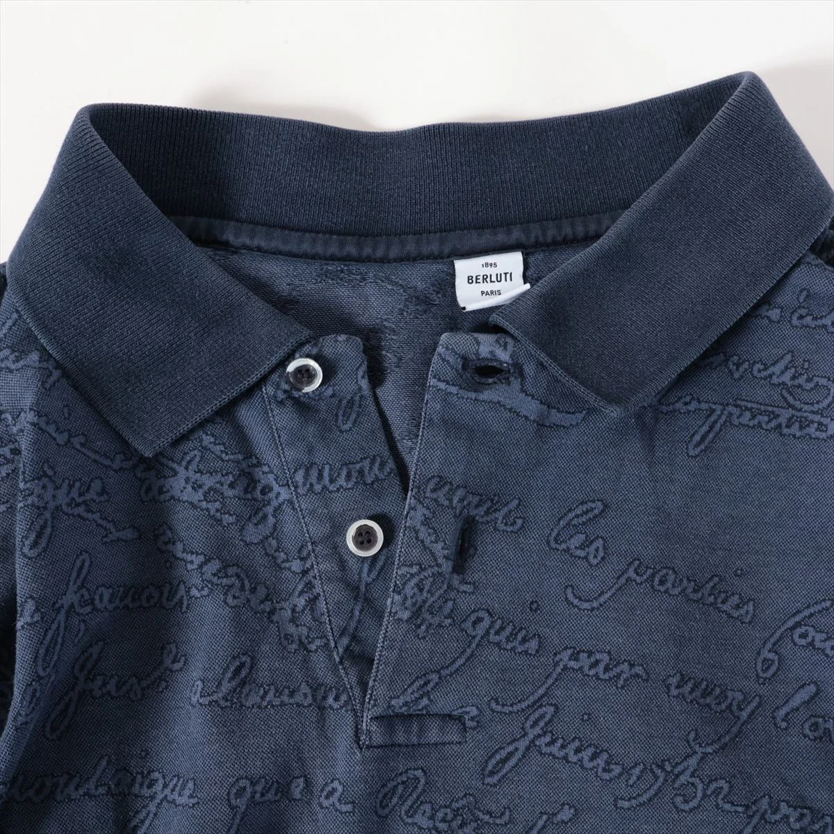 ベルルッティ スクリット コットン ポロシャツ XL メンズ