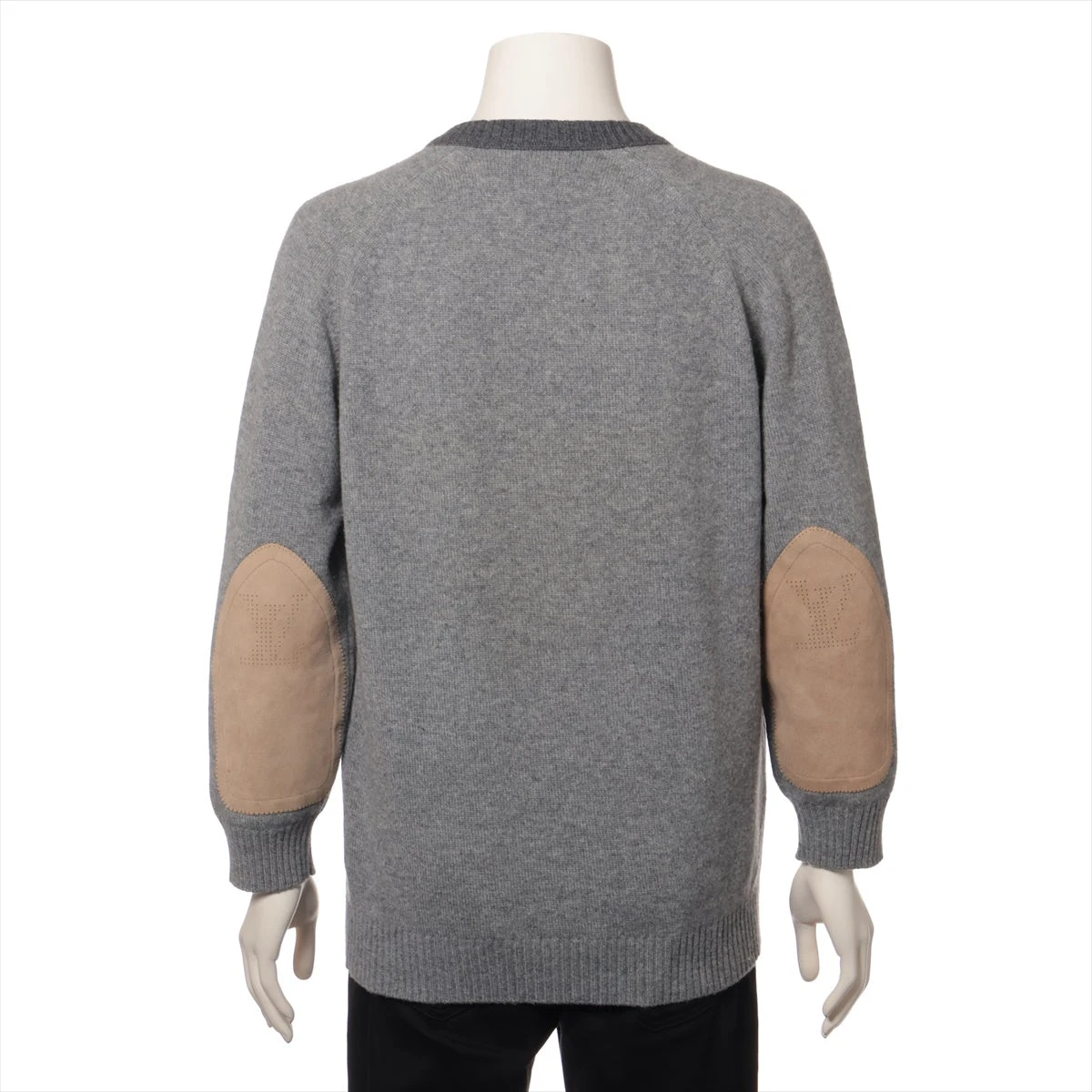 ヴィトン 07AW カシミヤ ニット M メンズ グレー RM072M