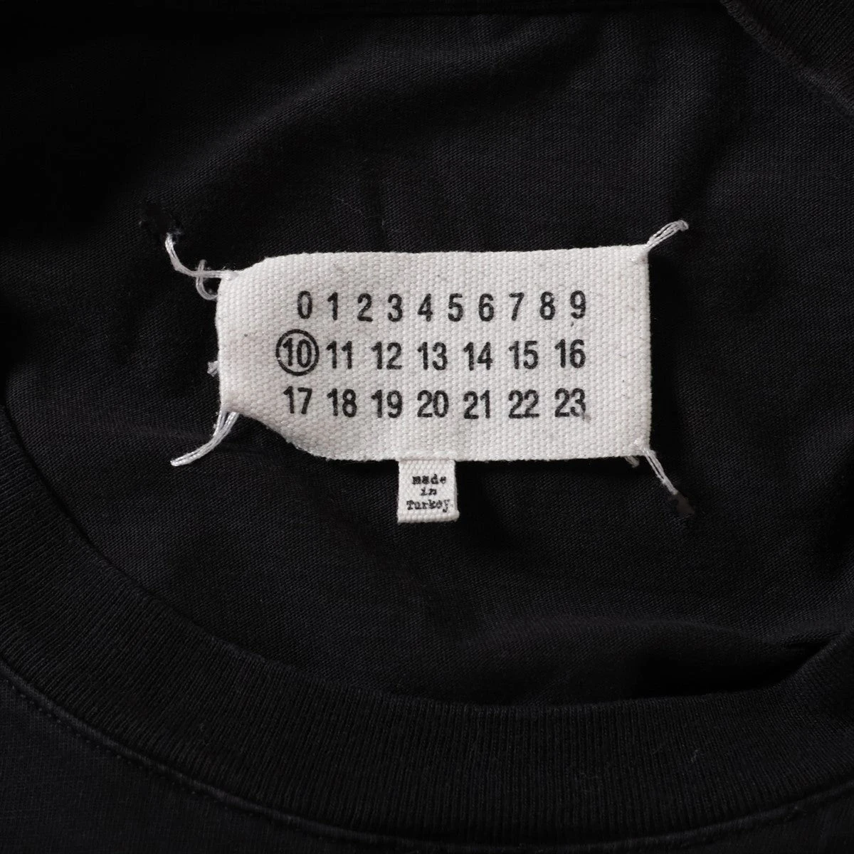 メゾンマルジェラ 20AW コットン Tシャツ 44 メンズ ブラック