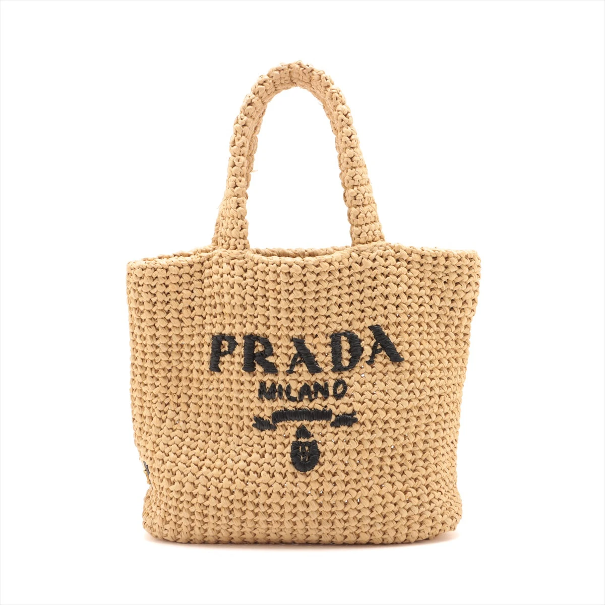 ハンドバッグ ラフィア トートバッグ　ベージュ　 超美品 楽天市場】MIUMIU ミュウミュウ トートバッグ RAFIA LOGO