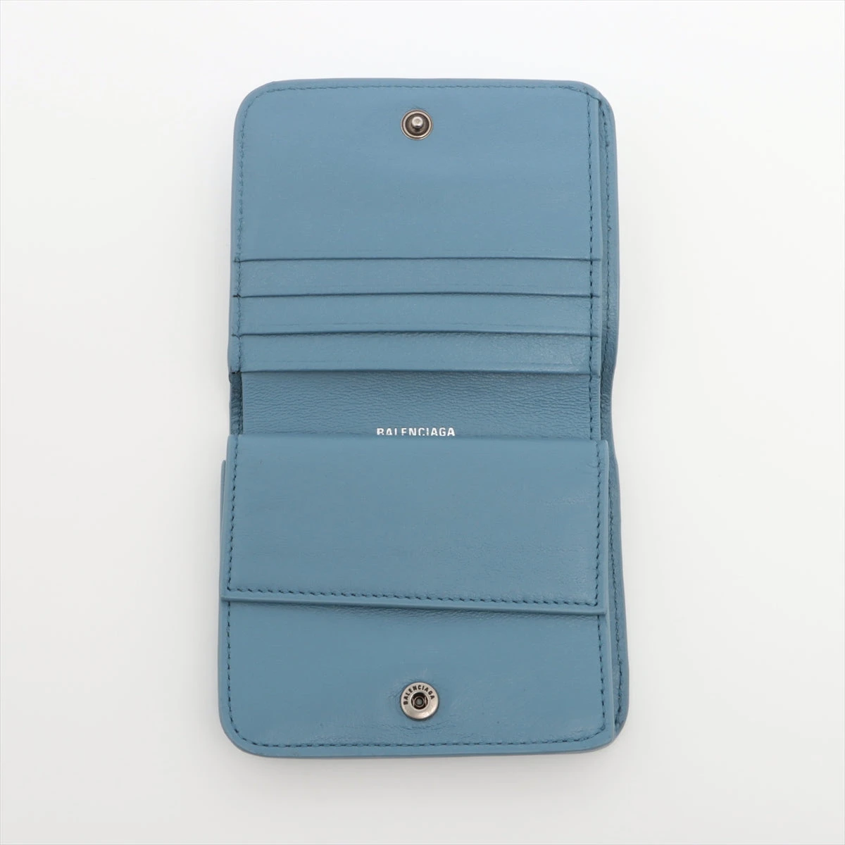箱付き バレンシアガ エブリデイ BBロゴ コンパクトウォレット 594216 BALENCIAGA バレンシアガ 二つ折り財布 CASH FLAP 594216 2AAXQ