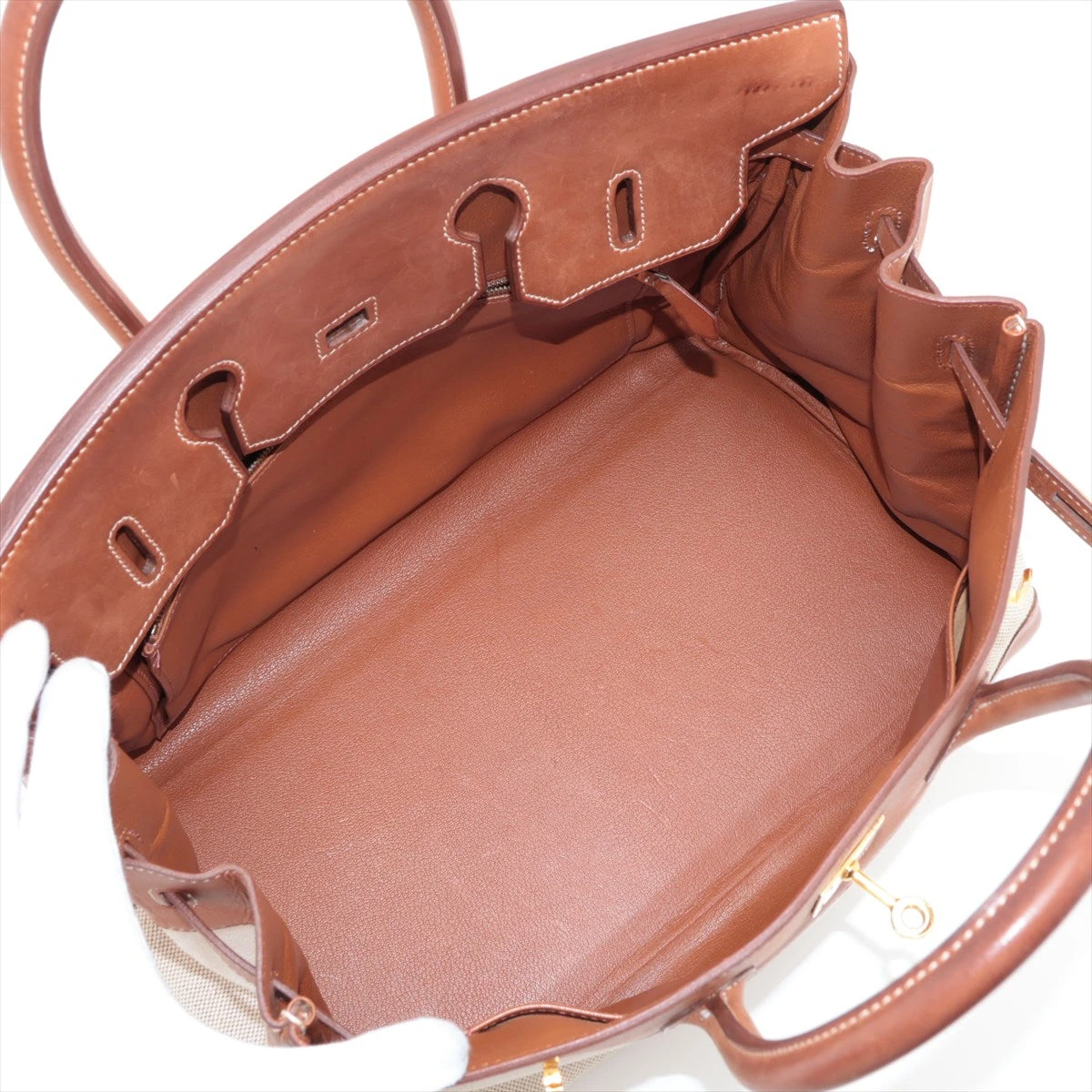 エルメス バーキン35 トワルアッシュ×バレニア ゴールド ゴールド金具 