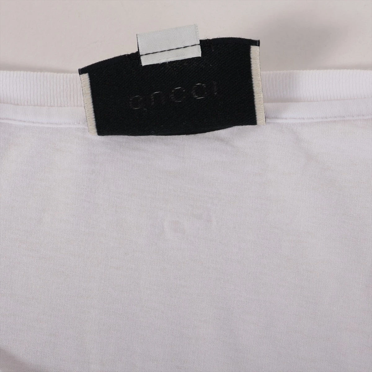 グッチ コットン Tシャツ M メンズ ホワイト 440103 ヴィンテージ加工 