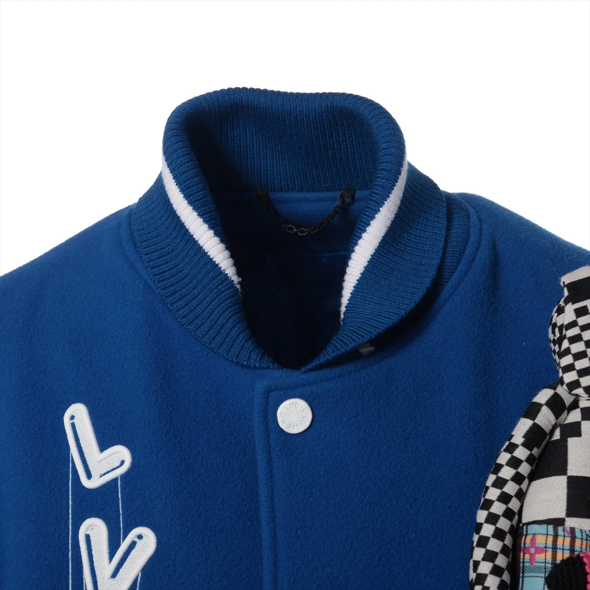 ヴィトン ラビット×ウール ブルゾン ■ サイズXS レディース ロゴ ダークブラウン×ブラック ジャケット Louis Vuitton ファー 毛皮 □6J ヴィトン ラビット×ウール ブルゾン □ サイズXS レディース ロゴ