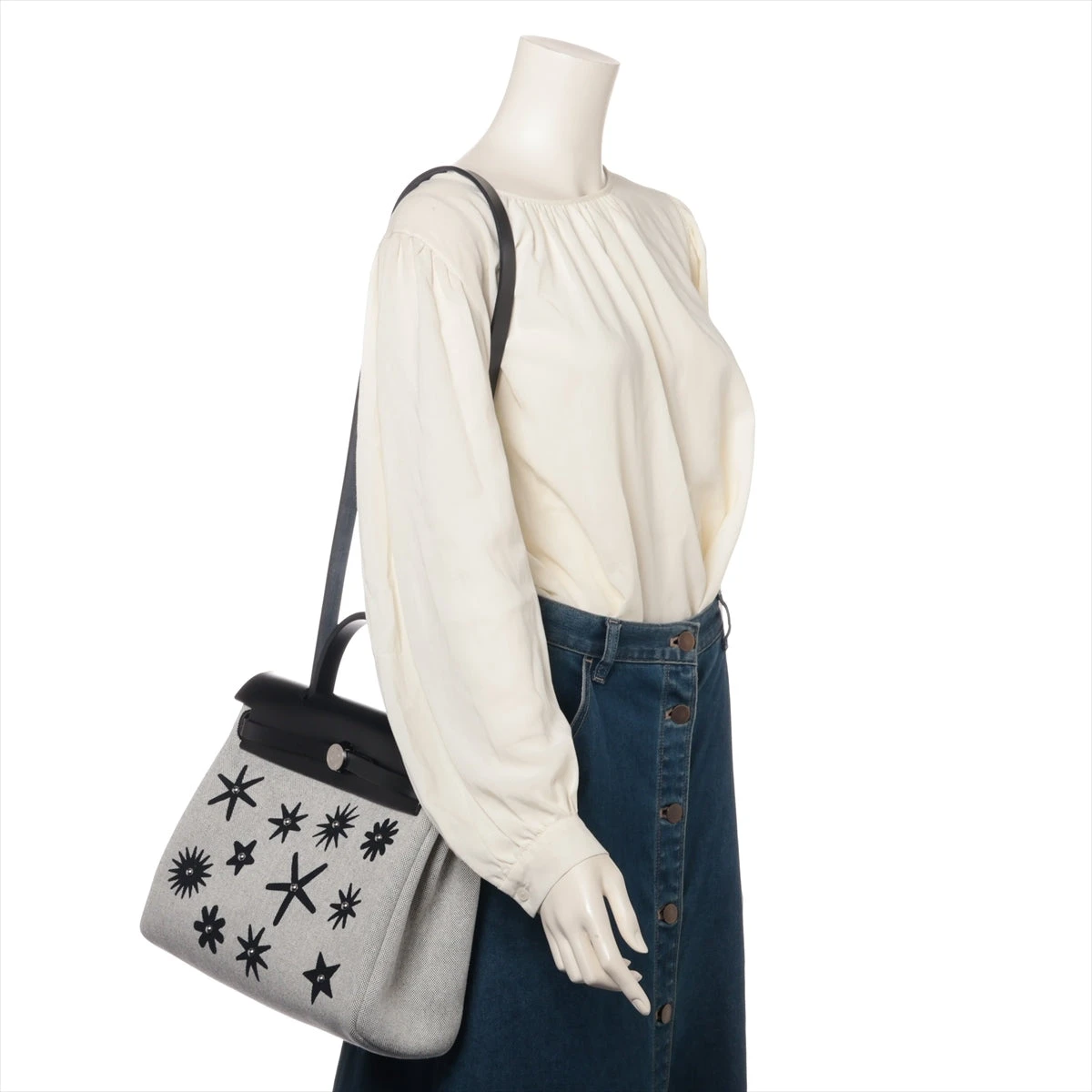 エルメス エールバッグジップPM トワルアッシュ×ヴァッシュハンター  