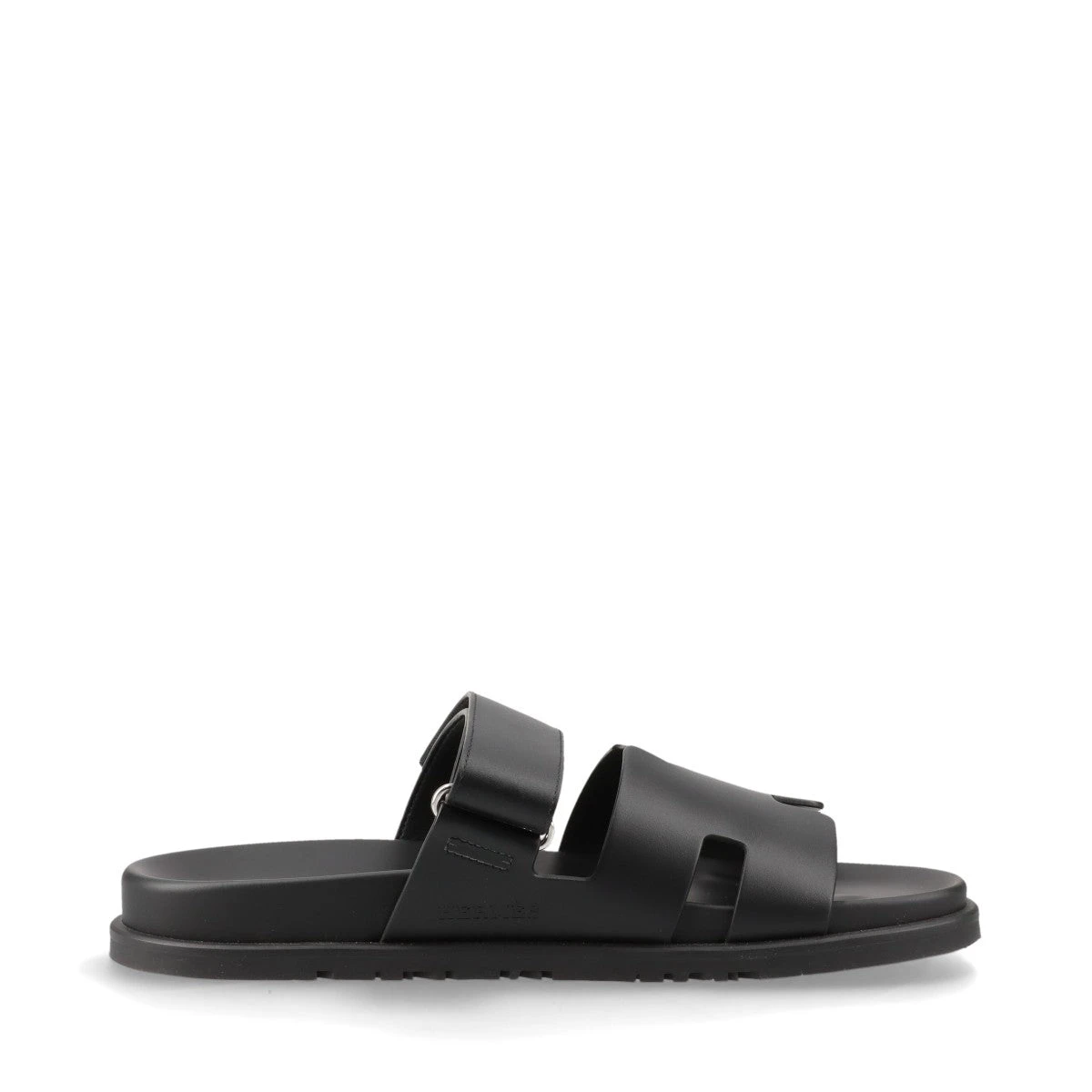 エルメス シプレ レザー サンダル 42 メンズ ブラック ベルクロ