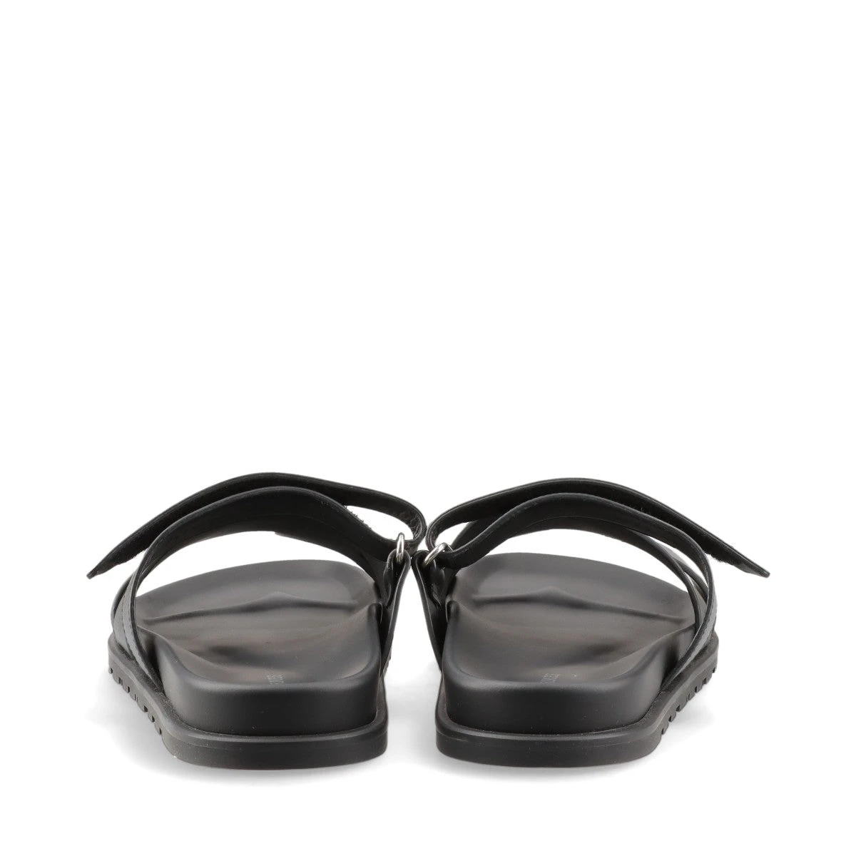 エルメス シプレ レザー サンダル 42 メンズ ブラック ベルクロ