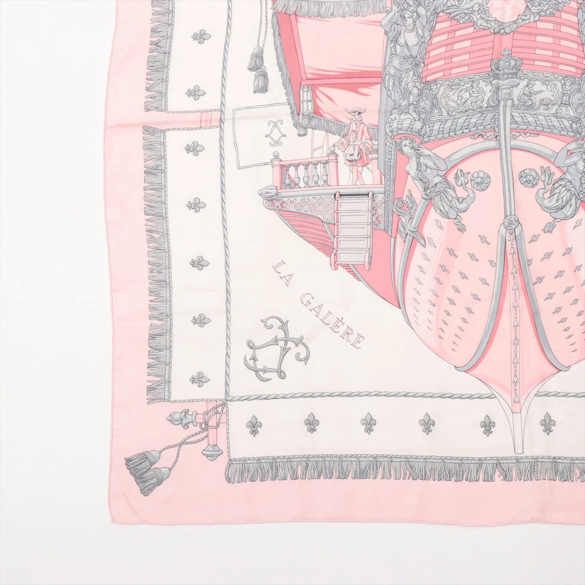 エルメス カレ90 VUE DU CARROSSE DE LA GALERE LA REALE
