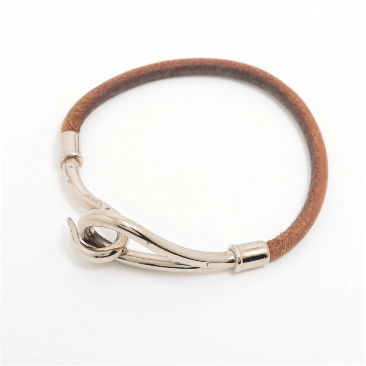 エルメス ジャンボ ブレスレット GP×革 ブラウン A3068139｜中古 