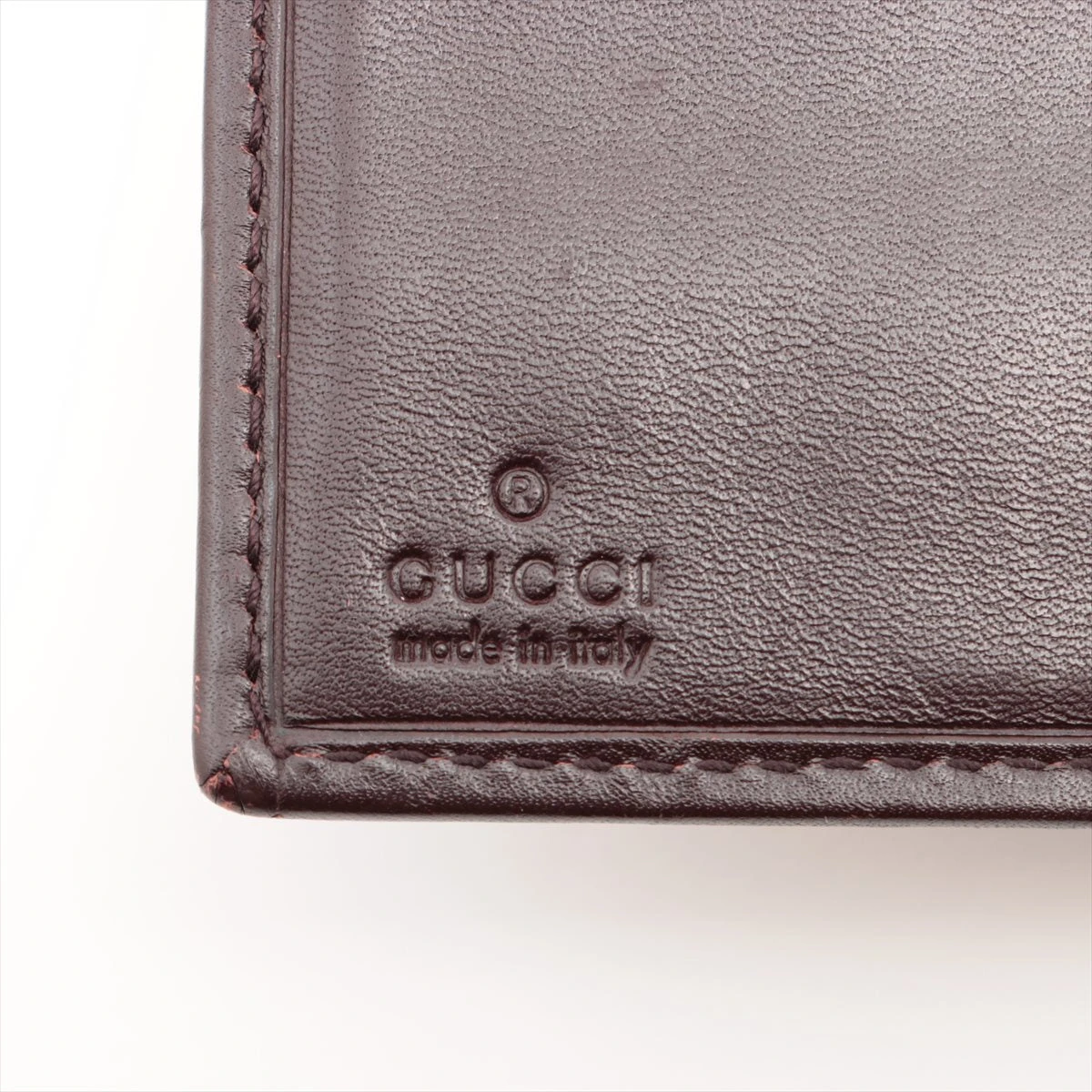 グッチ GGキャンバス キャンバス×レザー コンパクトウォレット