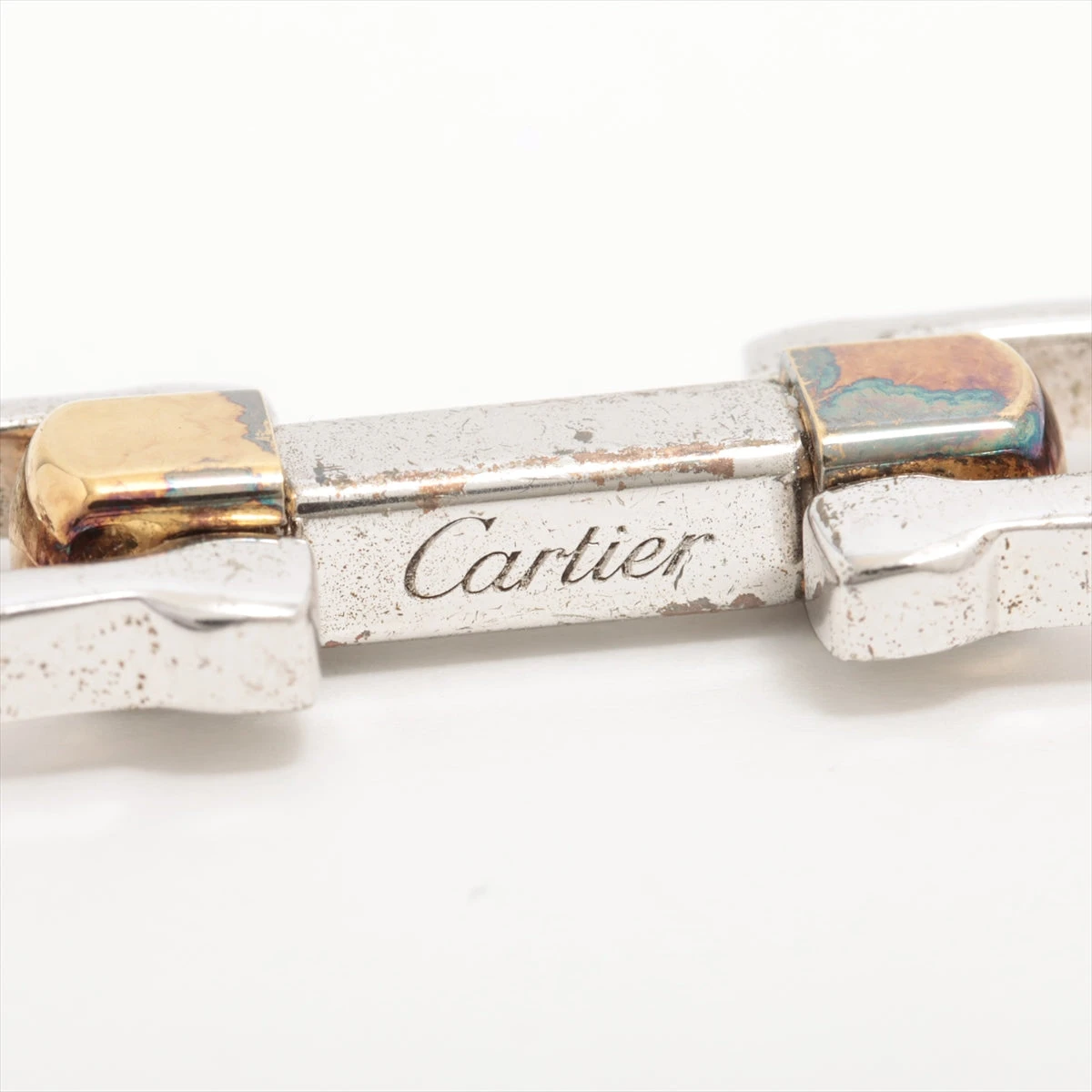 美品　カルティエ　アルディロン ロングCプレートスクエア　シルバー WSRN0021 シルバー Cartier（カルティエ）ロンド ソロ ドゥ