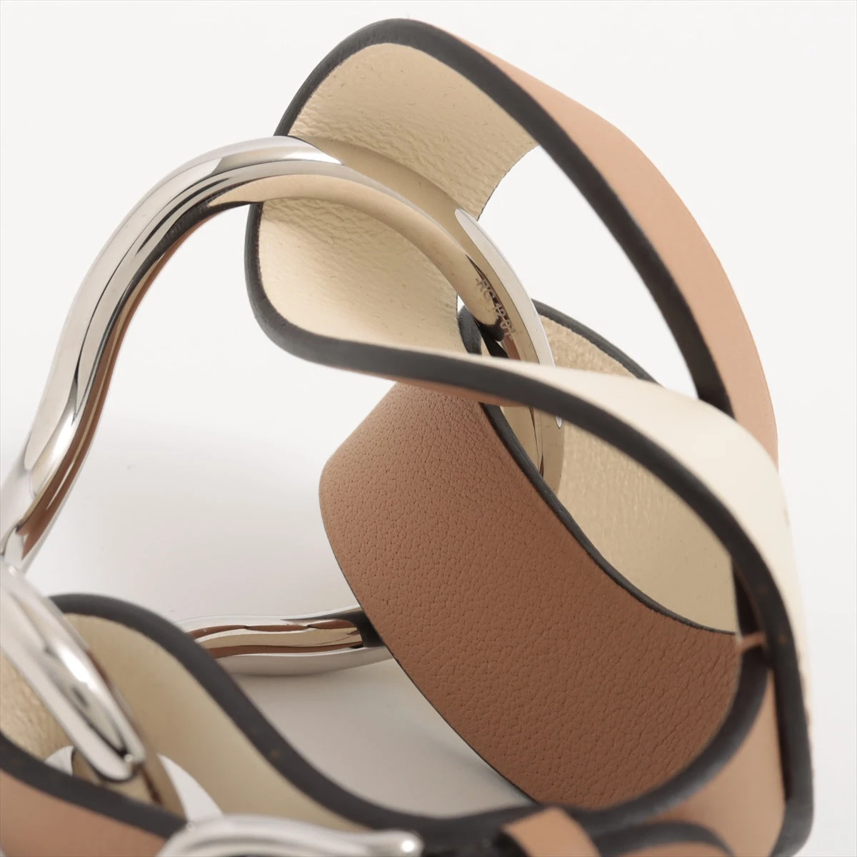 【極美品/希少】エルメス ヴィルヴォルト ブレスレット レザー ブラック U刻印 色を訂正【番外編】うずまくレザーが気になる《ヴィルヴォルト