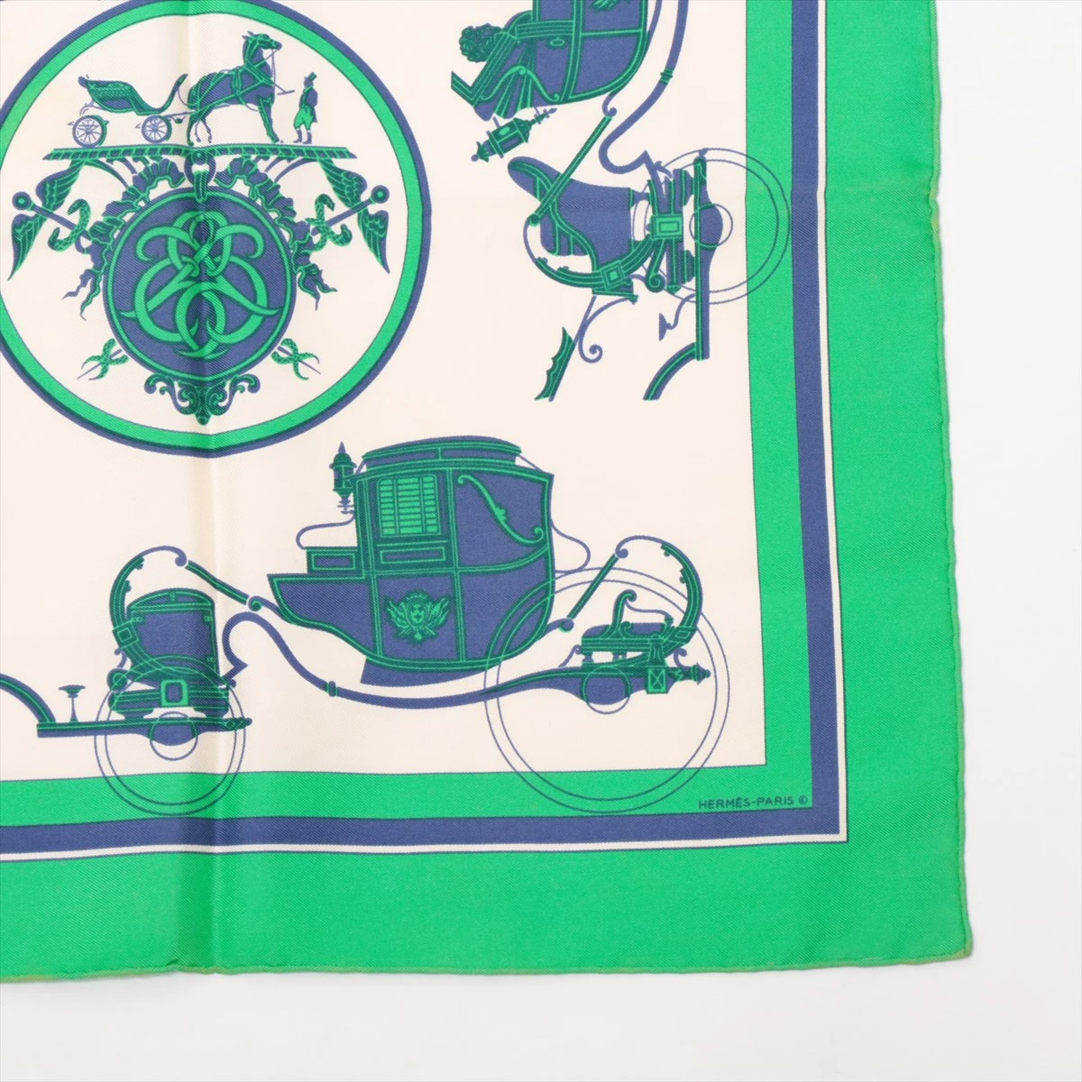 エルメス カレ45 Ex-Libris エクスリブリス スカーフ シルク